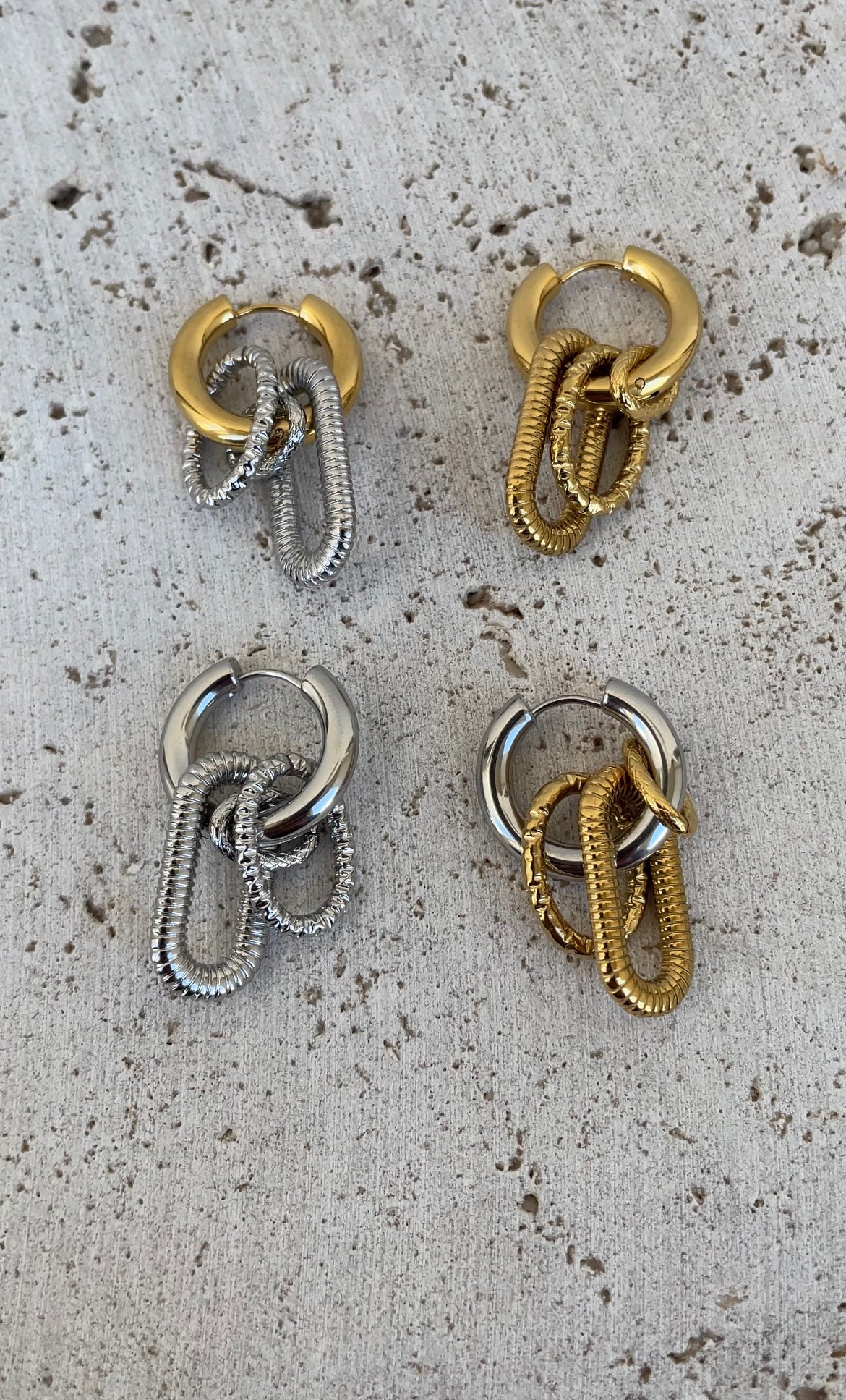 Multiple oval x hoops