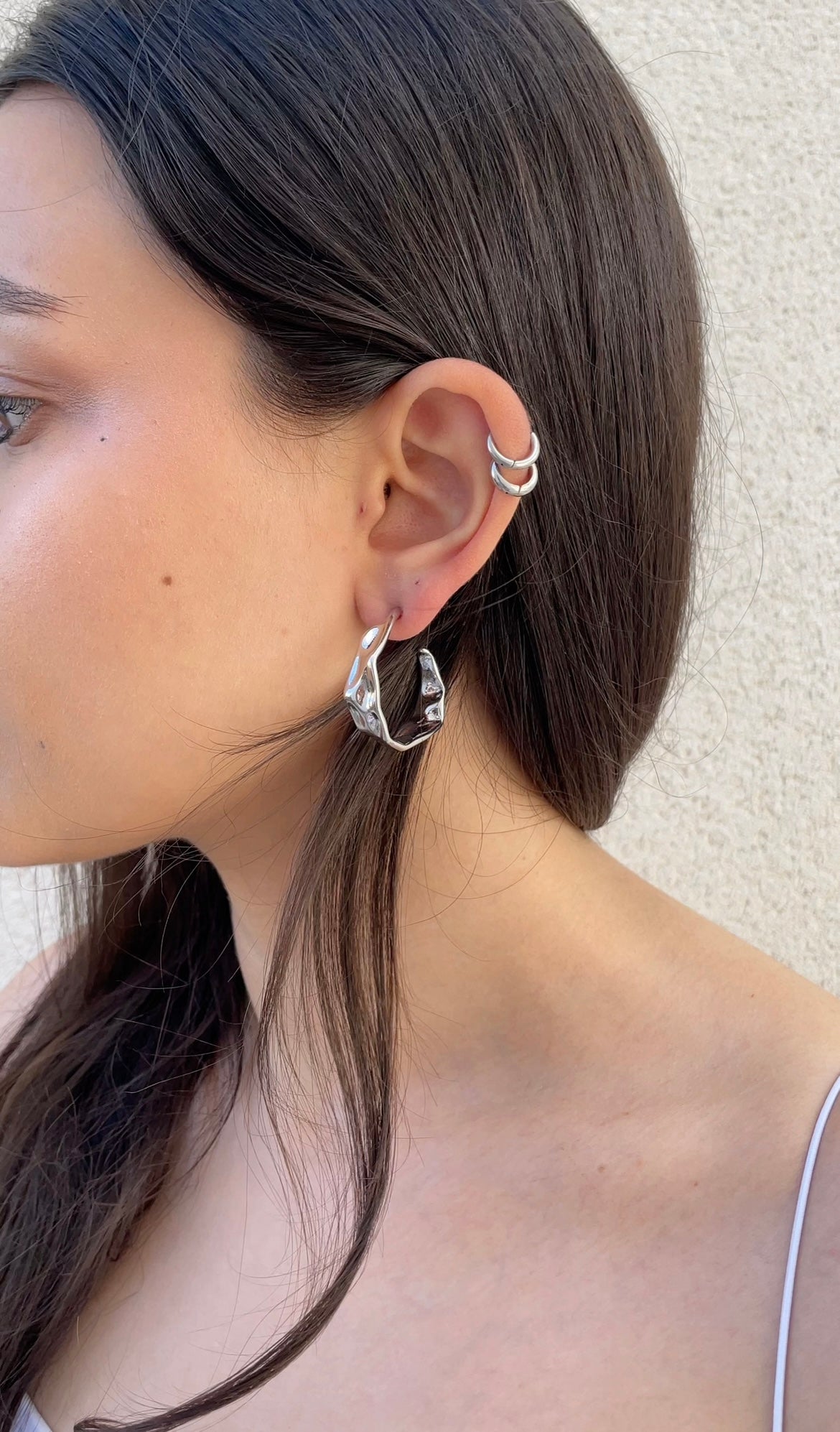 Bold Textured hoops