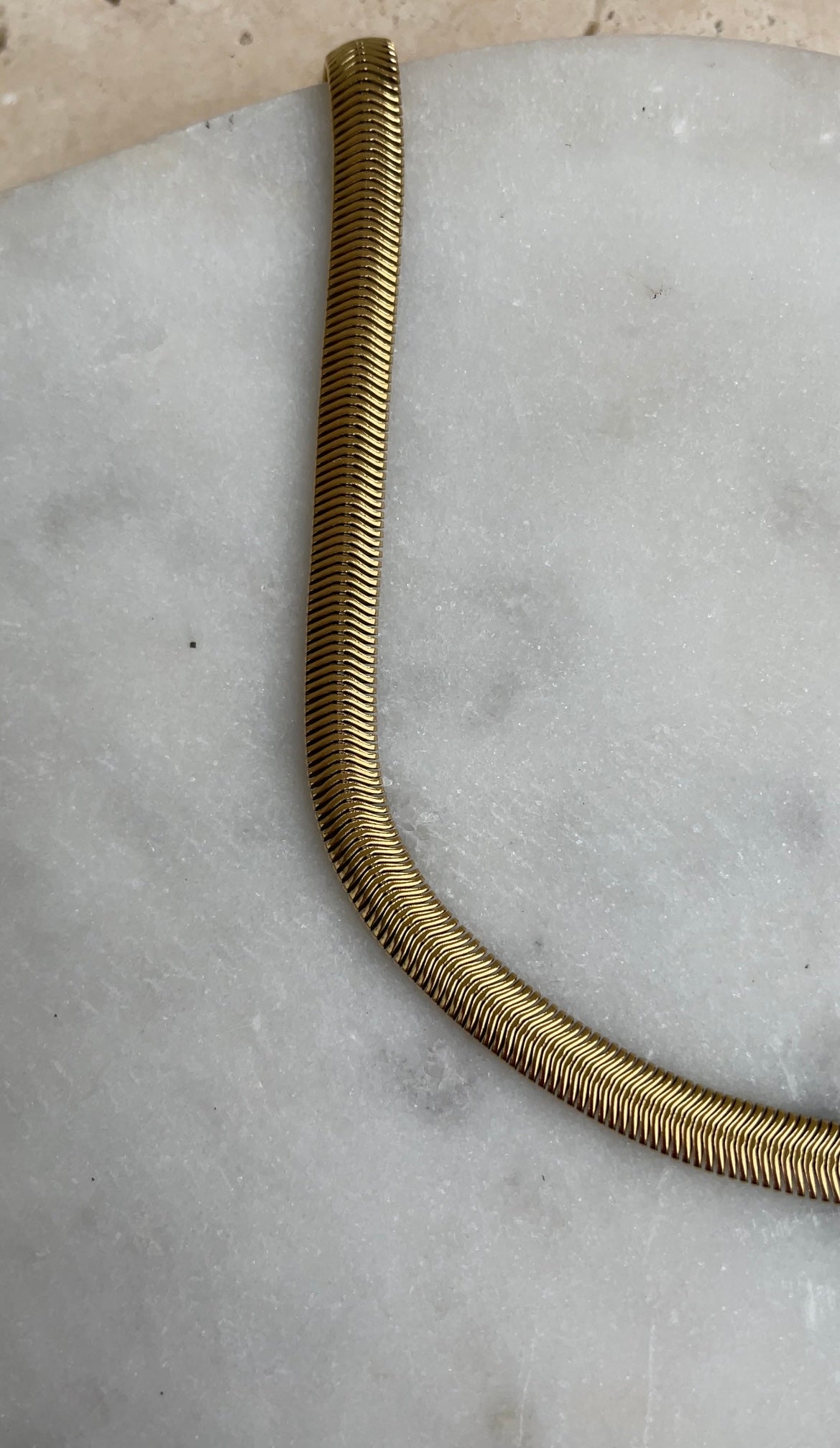 Thick snake necklace