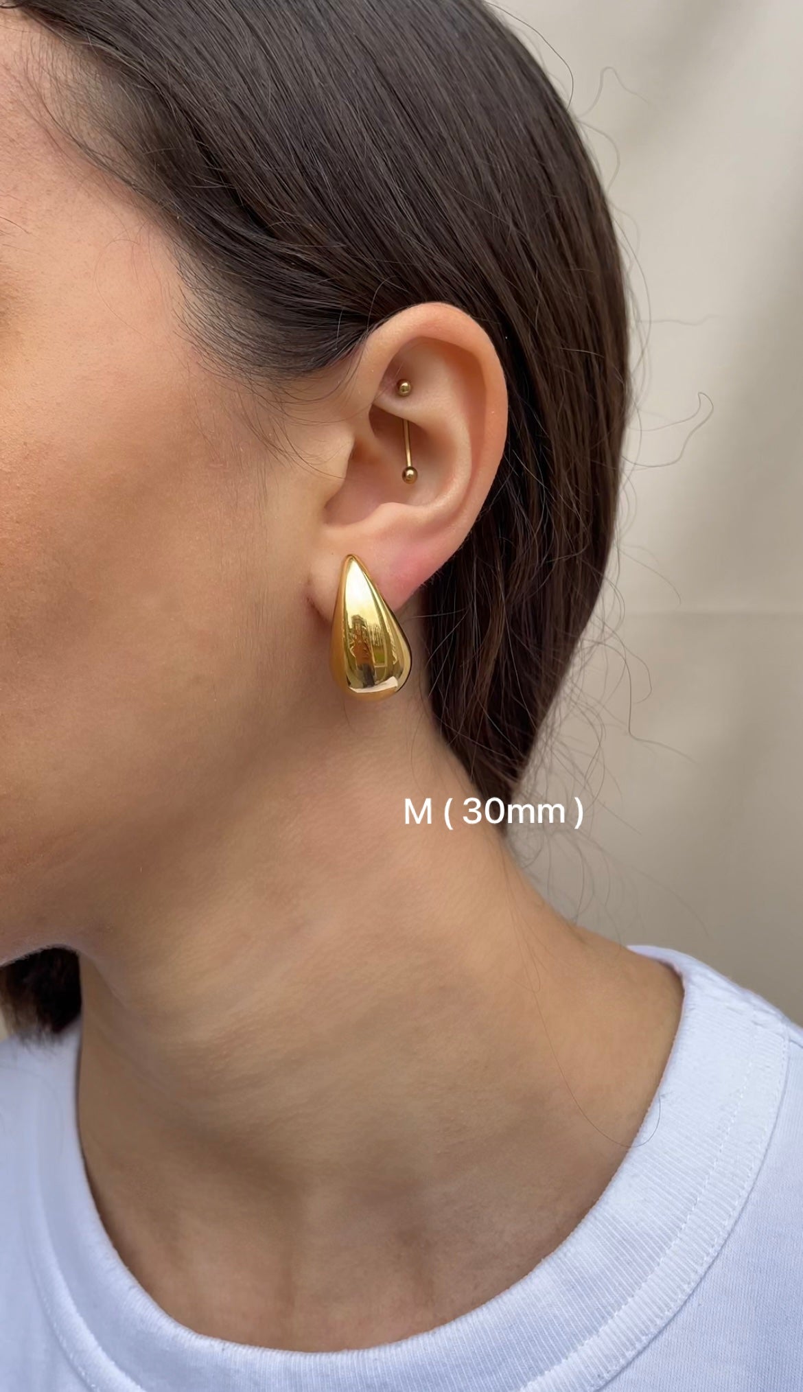 The drop earrings