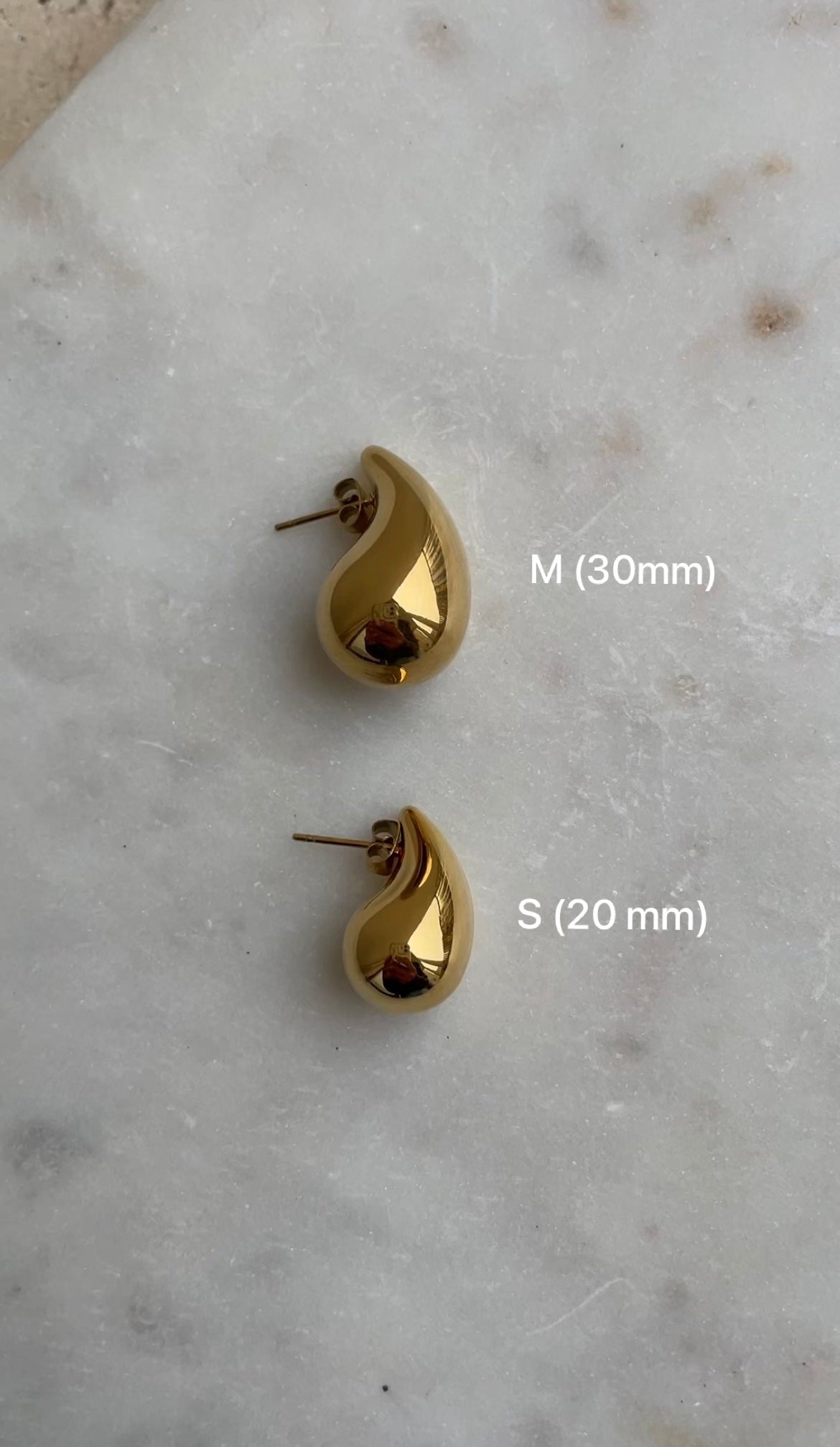 The drop earrings