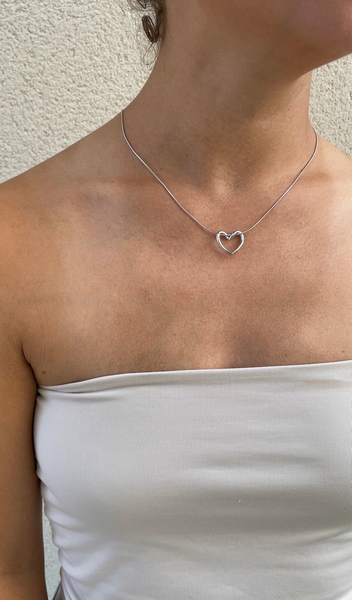 Embrace heart necklace