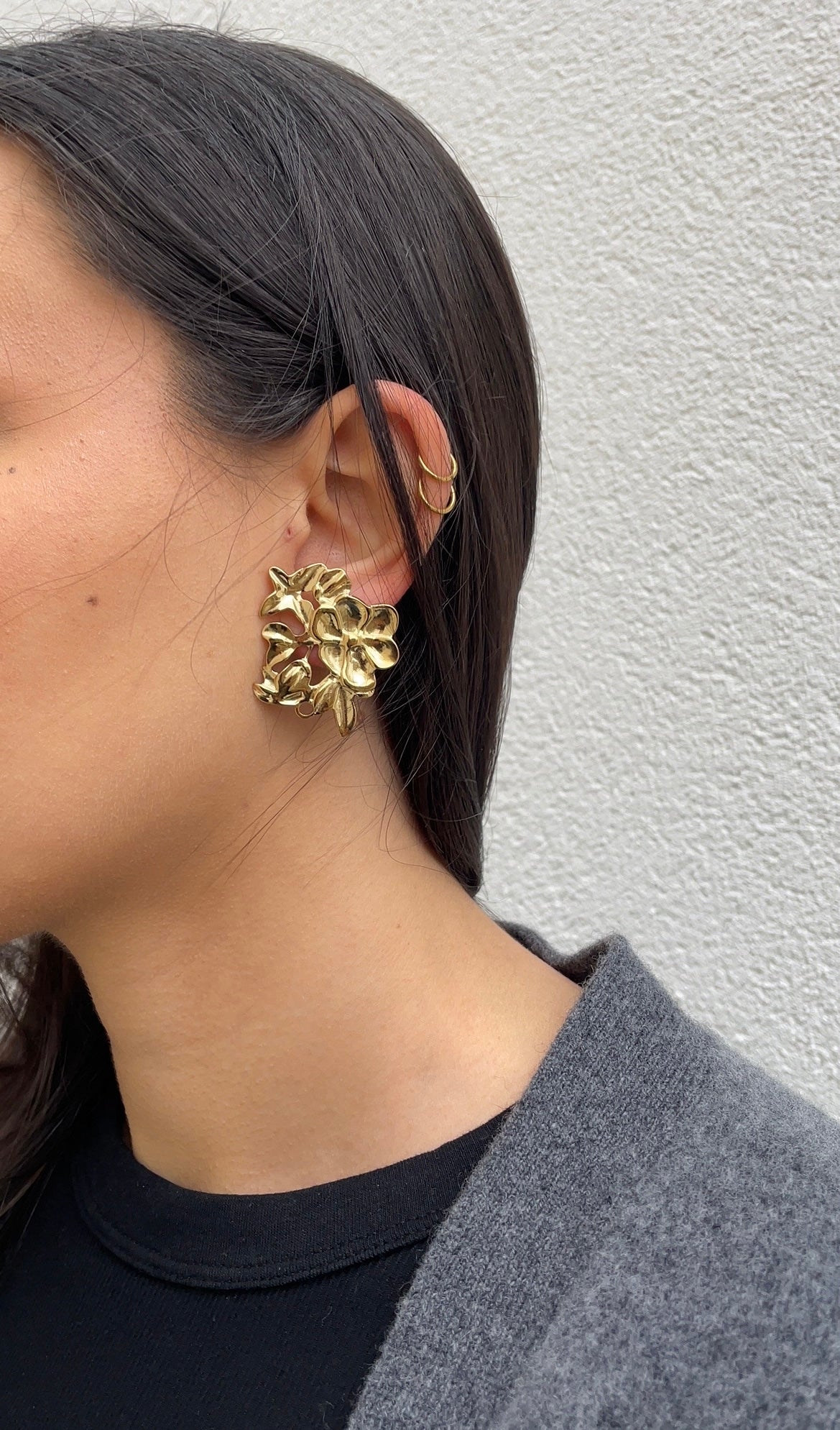 Multi flowers earrings