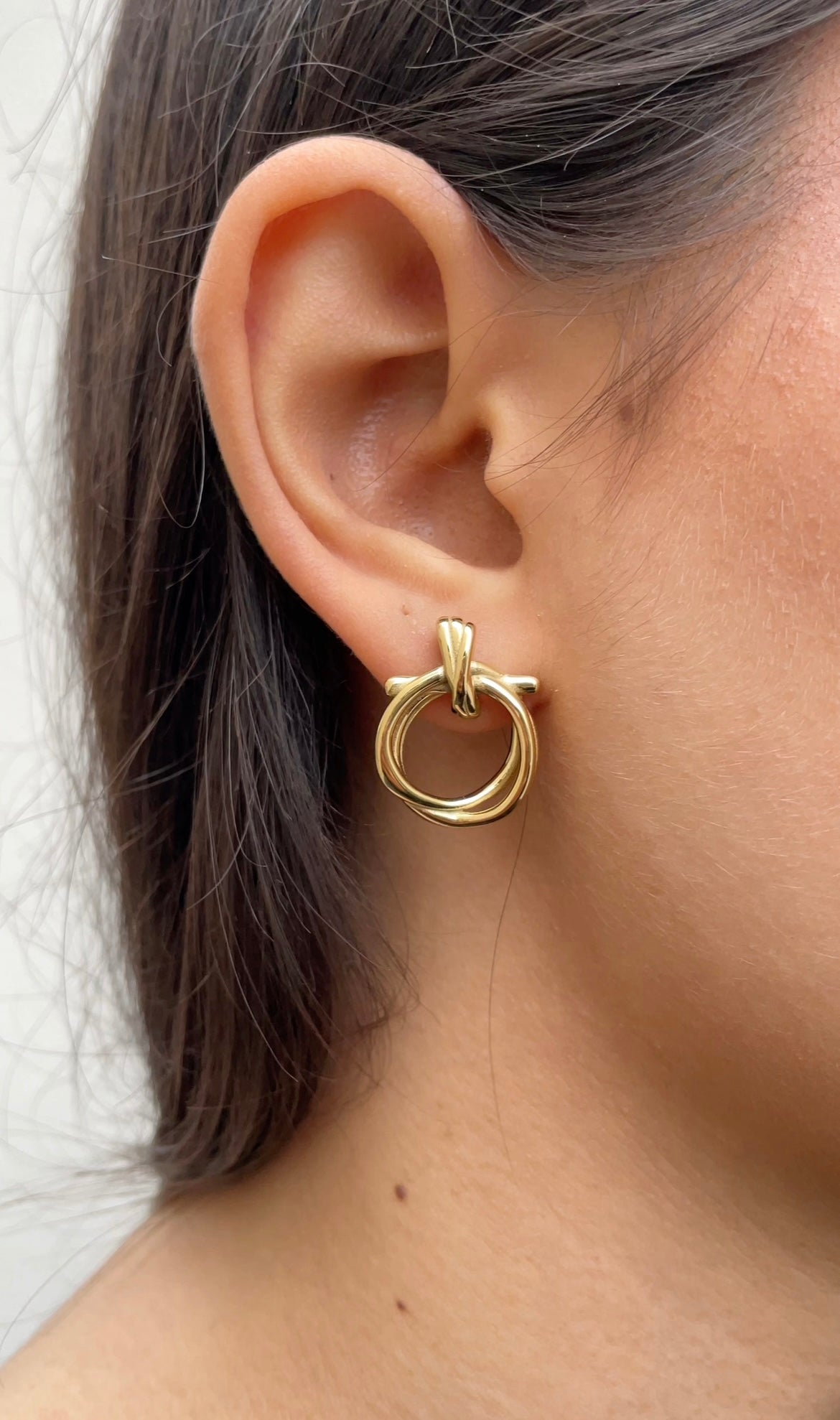 Small noeud earrings
