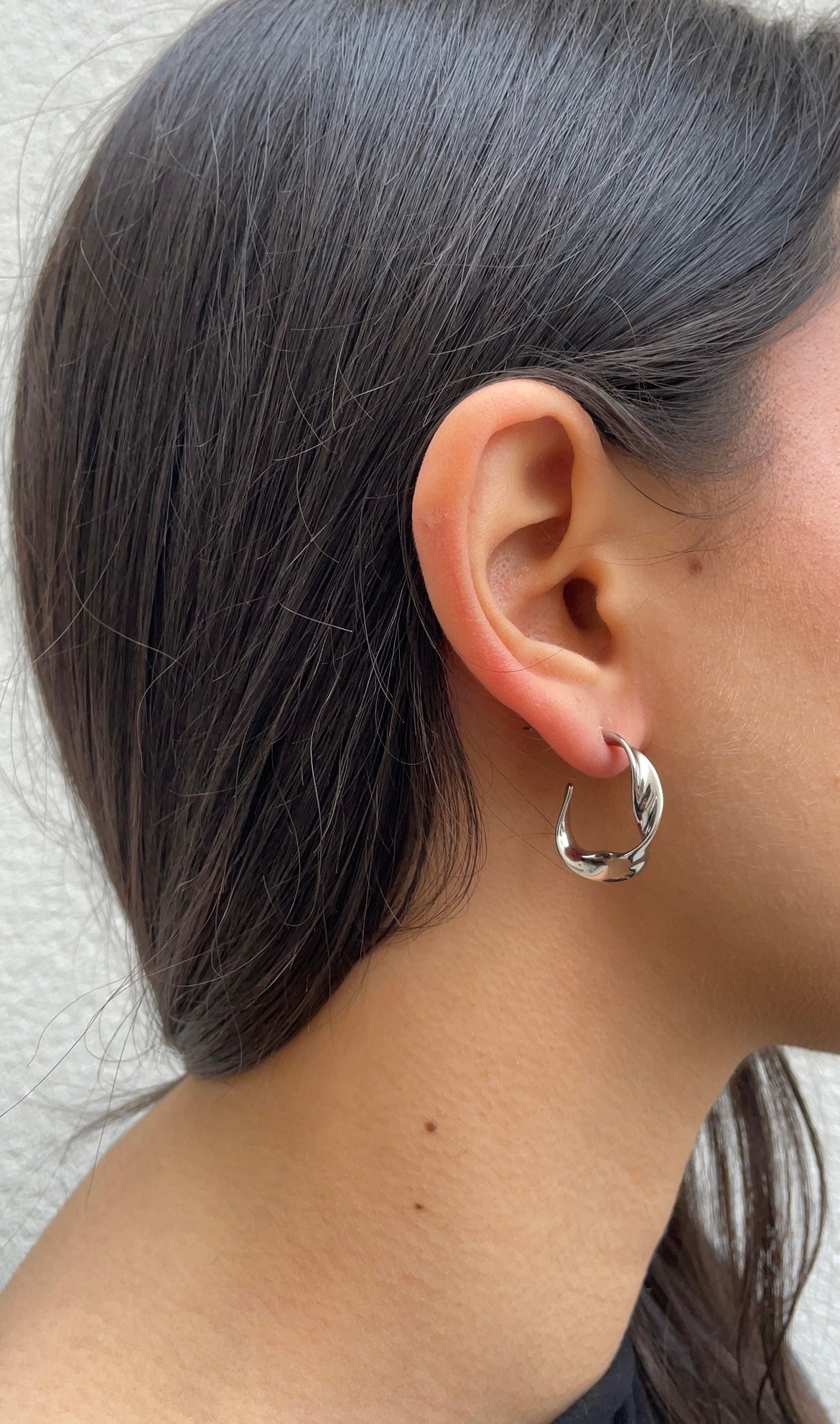 Small torsade earrings