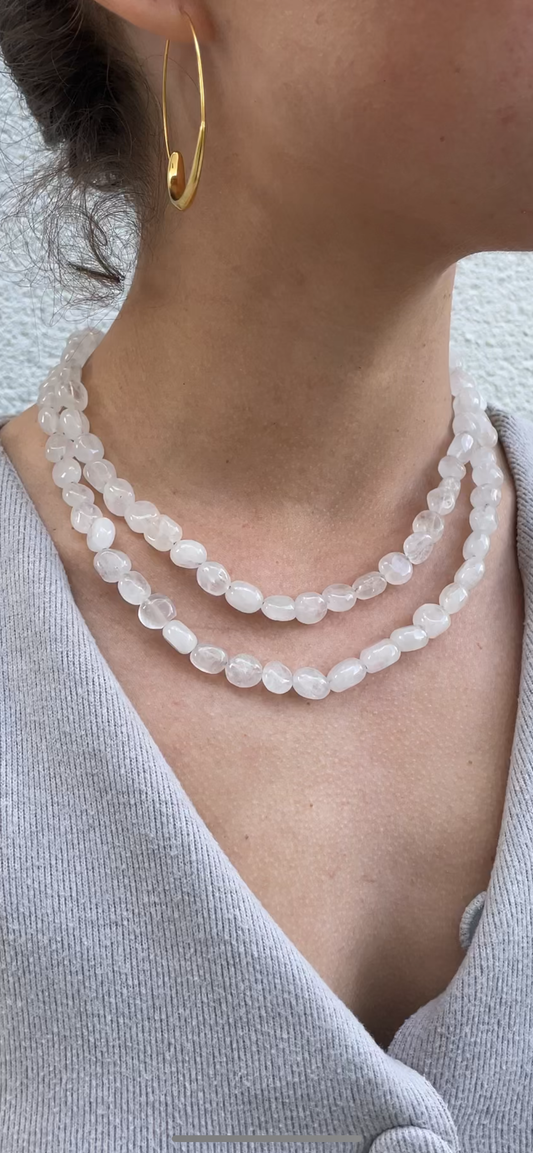 Agathe stones necklace