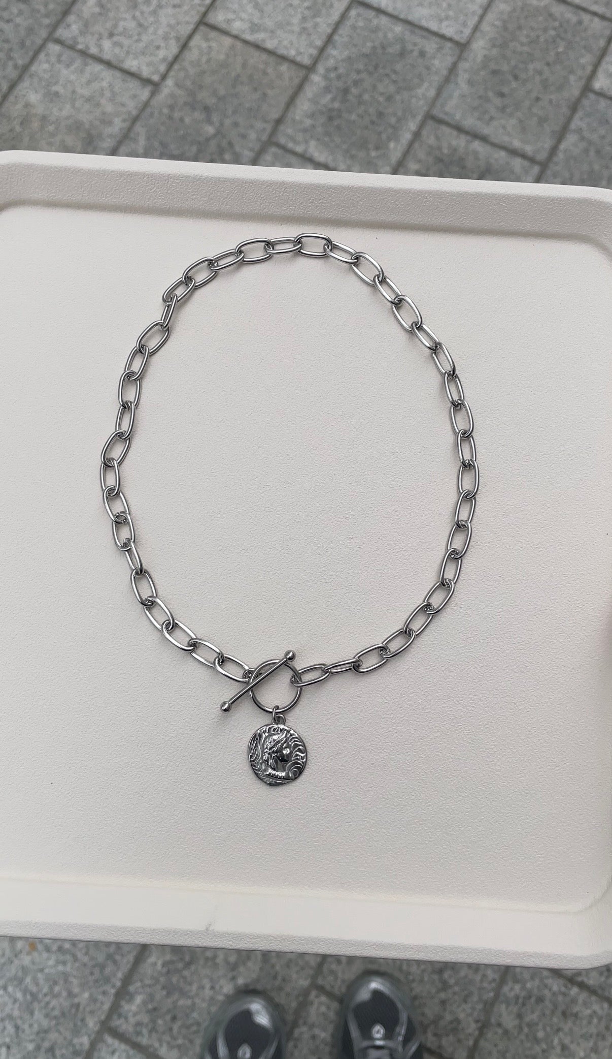 Bold charm necklace