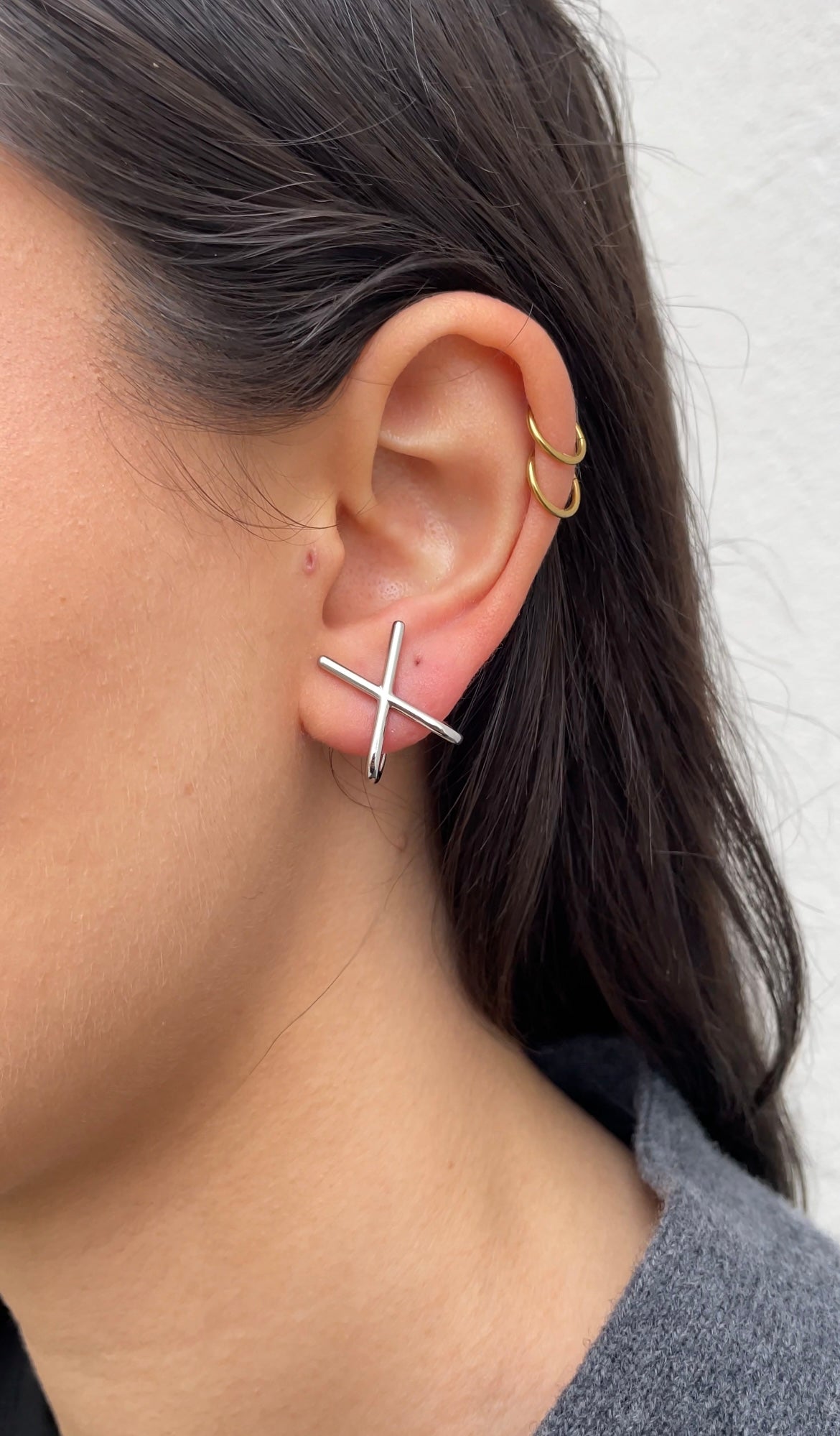 Cross earrings