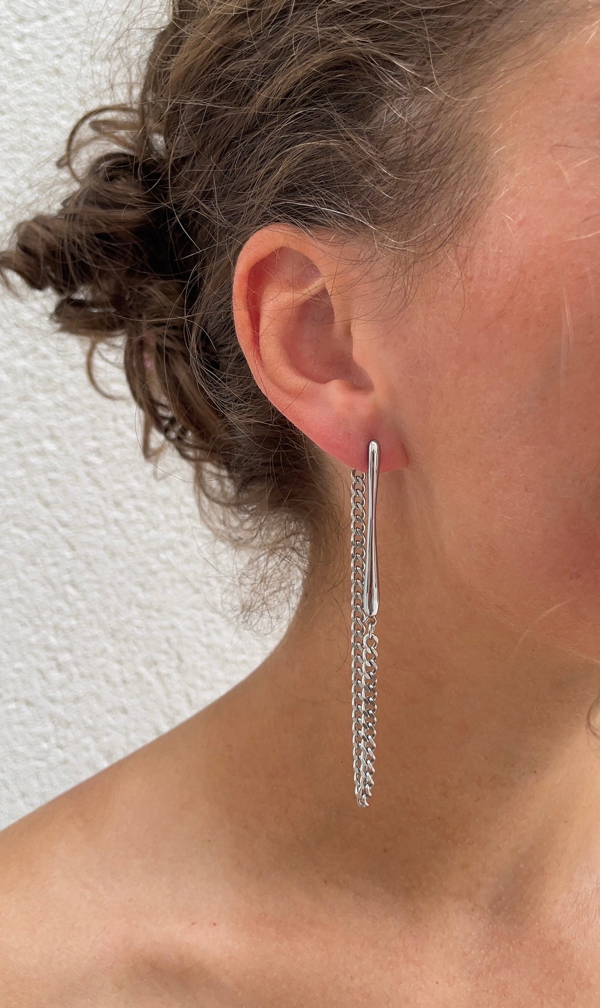 Long chain earrings