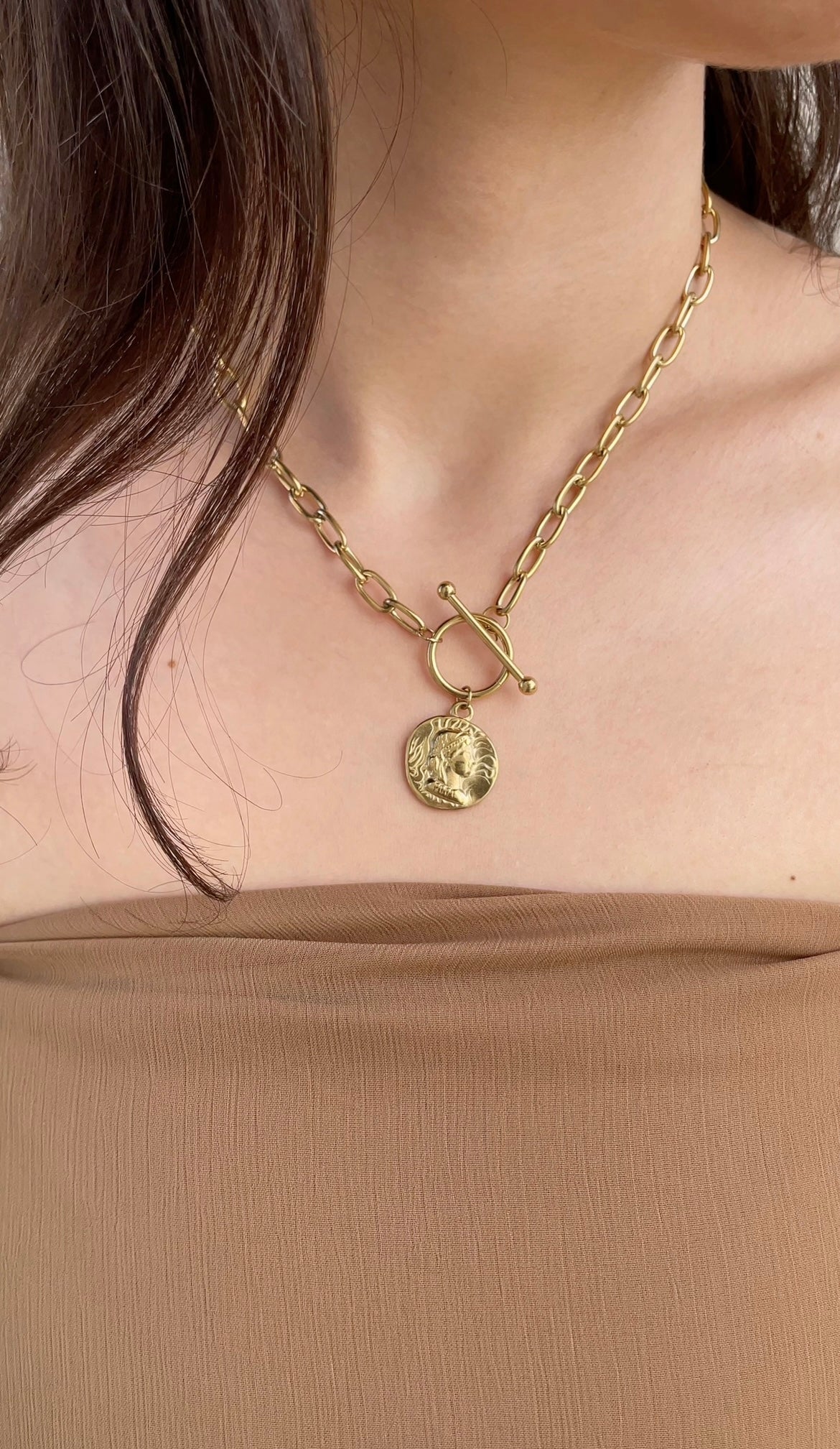 Bold charm necklace