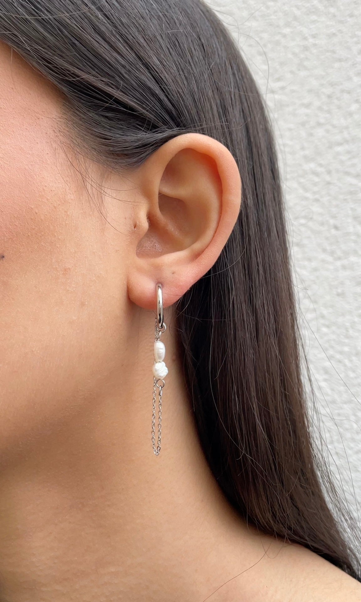 Double Pearl earrings