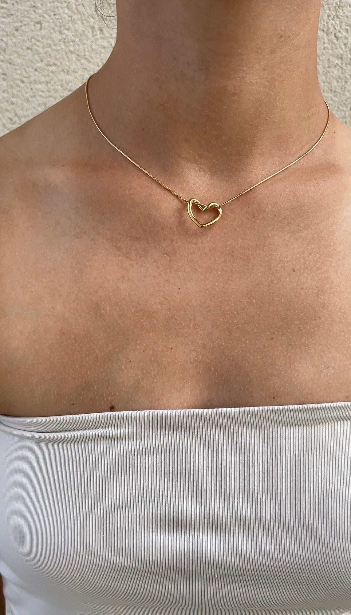 Embrace heart necklace