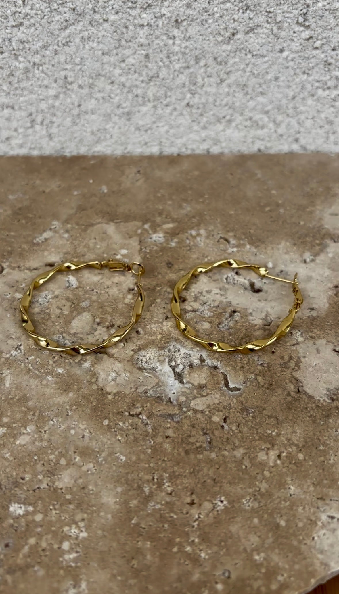 Thin braided hoops
