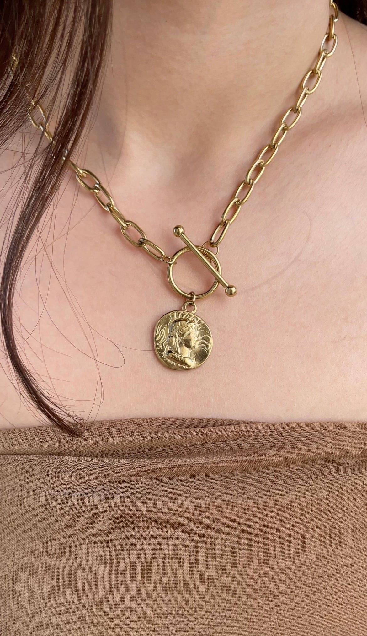 Bold charm necklace