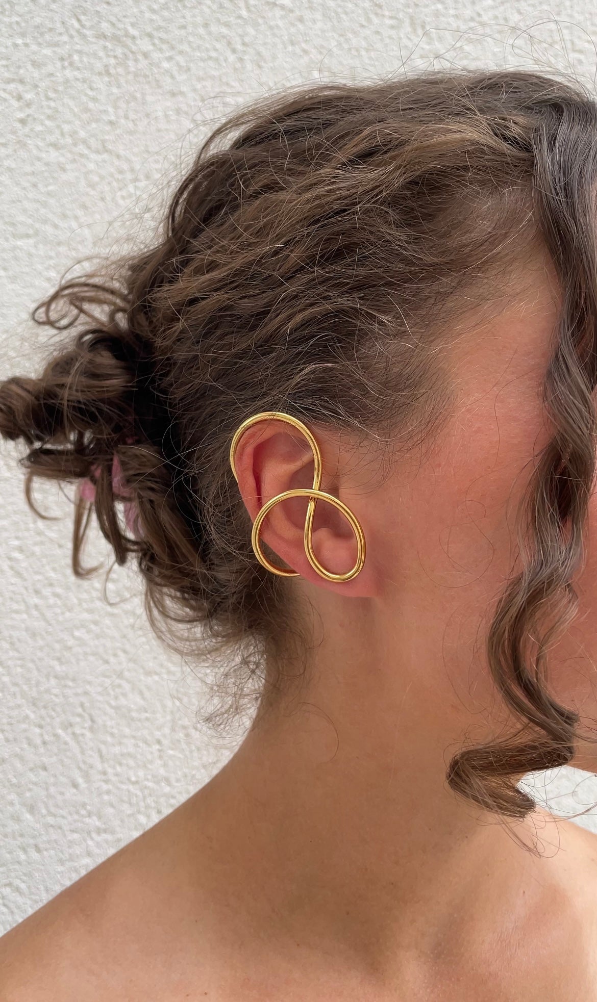 Wrapped ear cuff