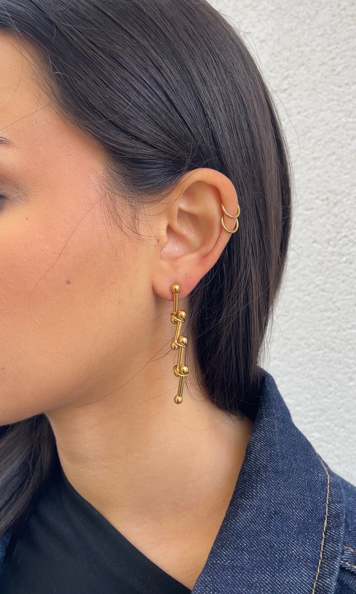 Long knot earrings