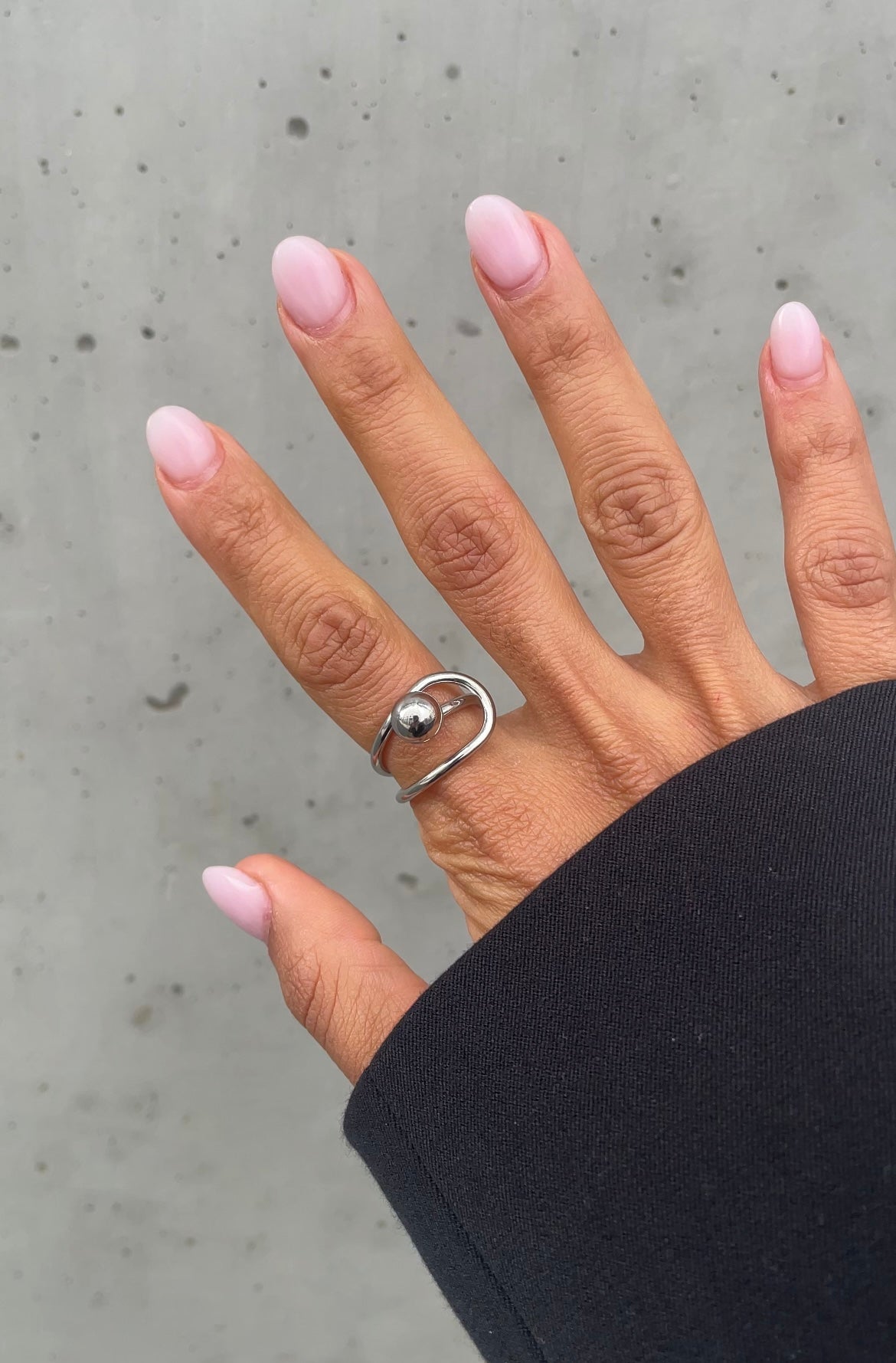 Pearl grunge ring