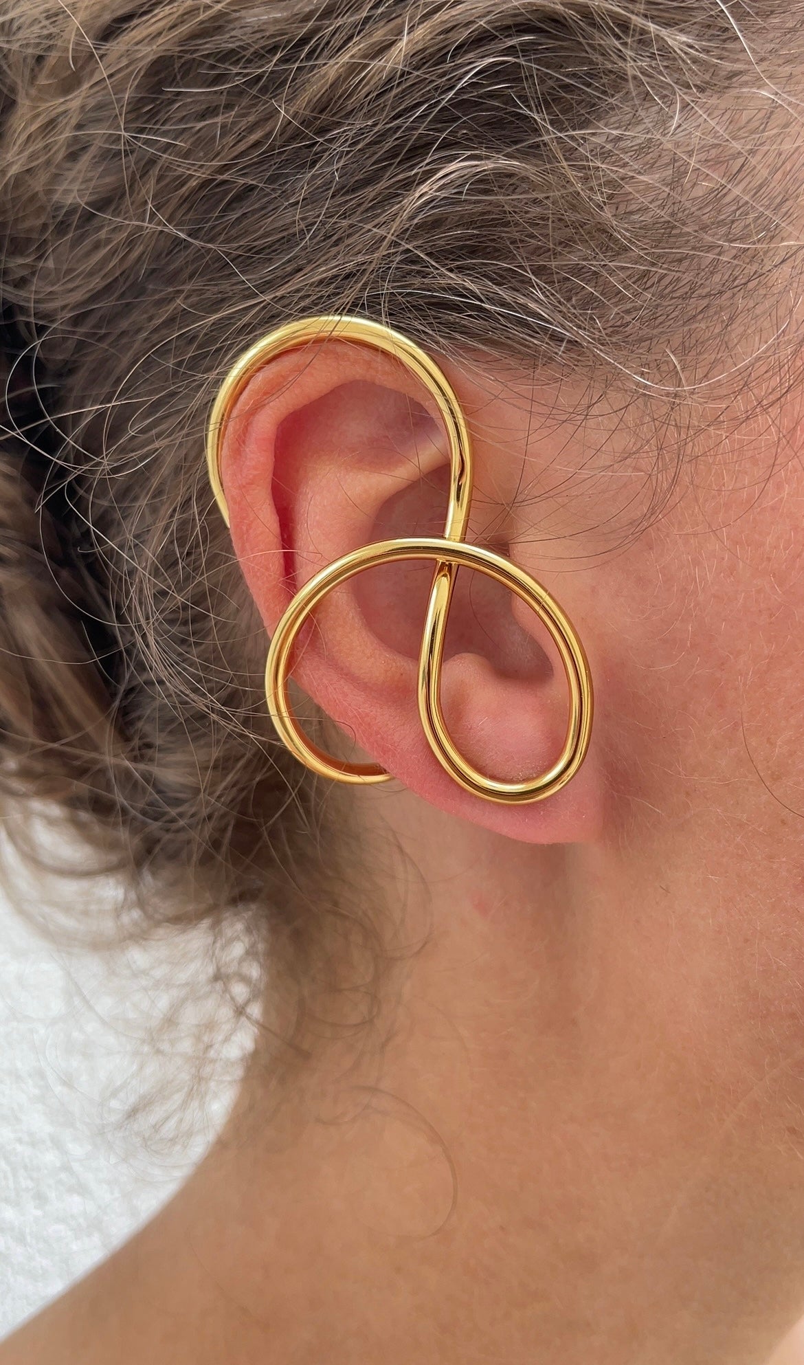 Wrapped ear cuff