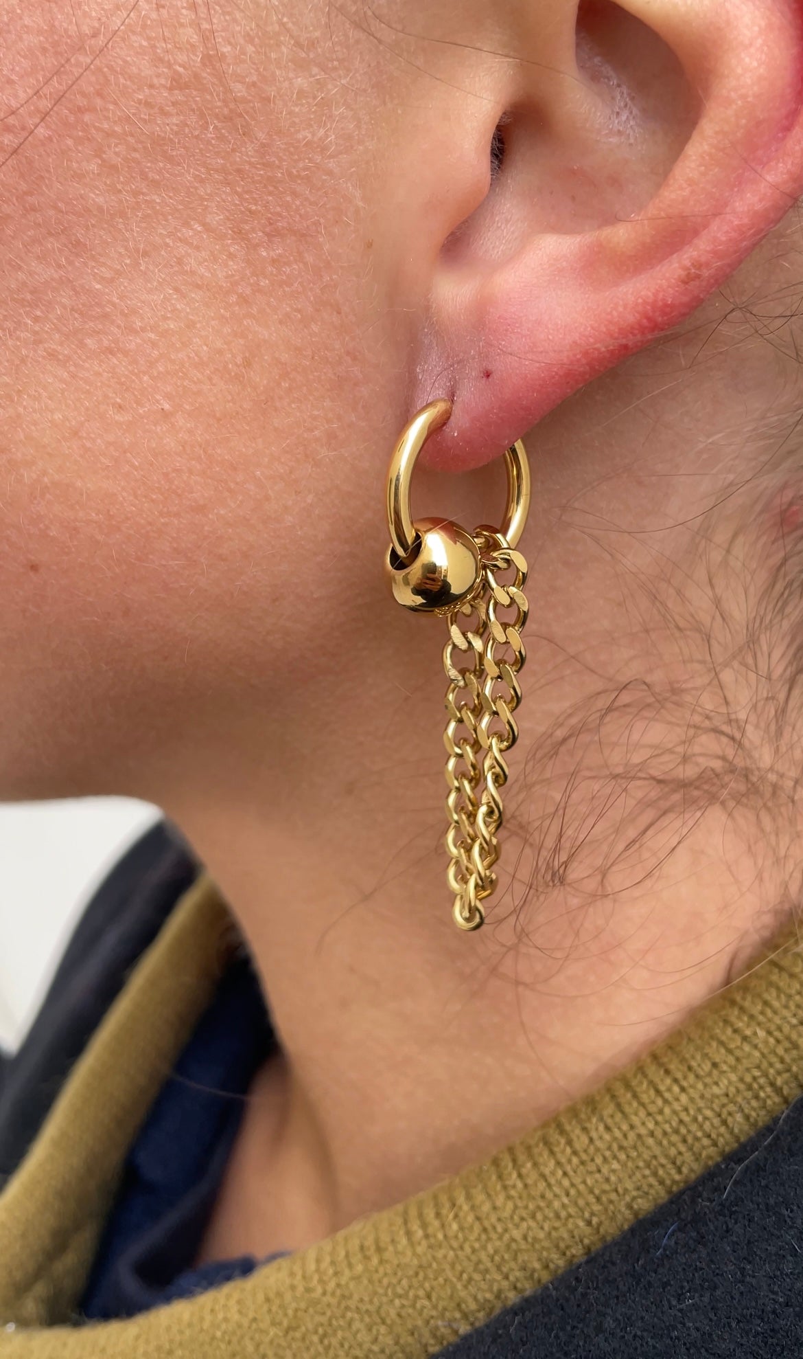 Bold grunge earrings