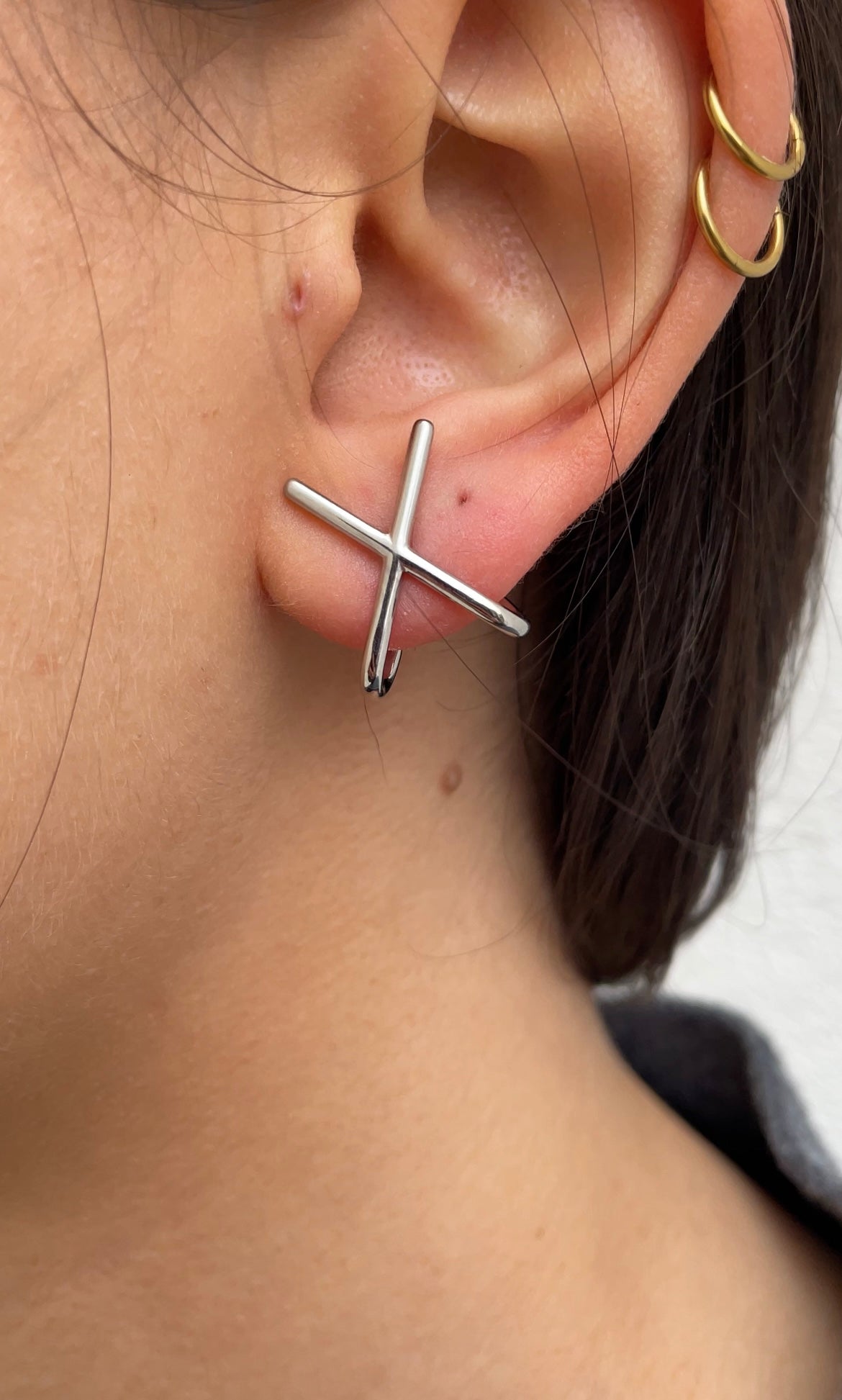 Cross earrings