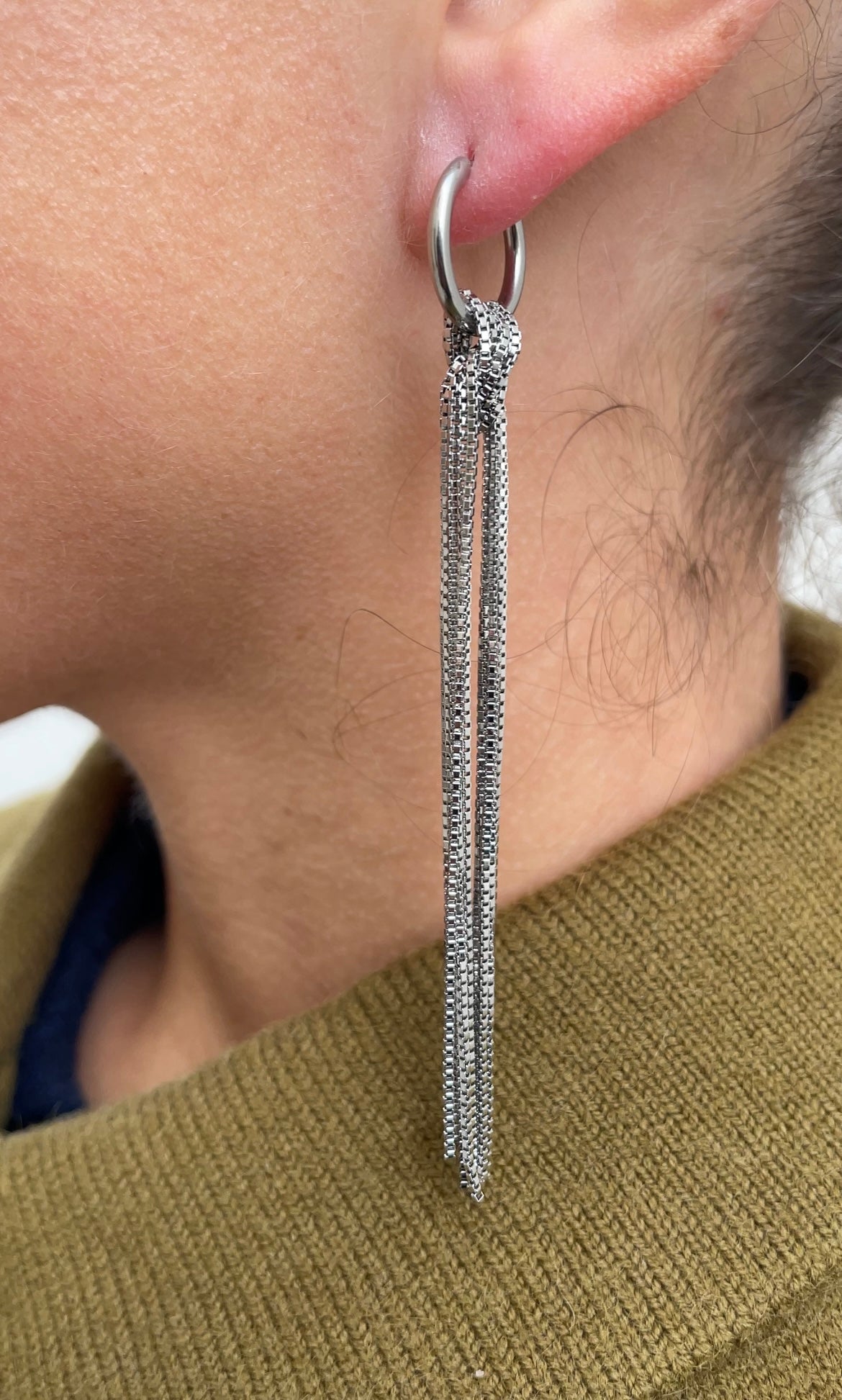 Knot x hoops earrings