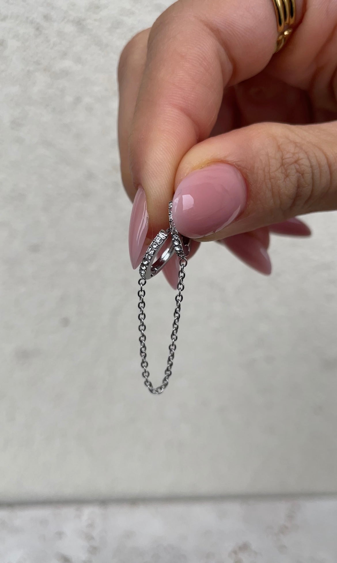 Mono strass earring