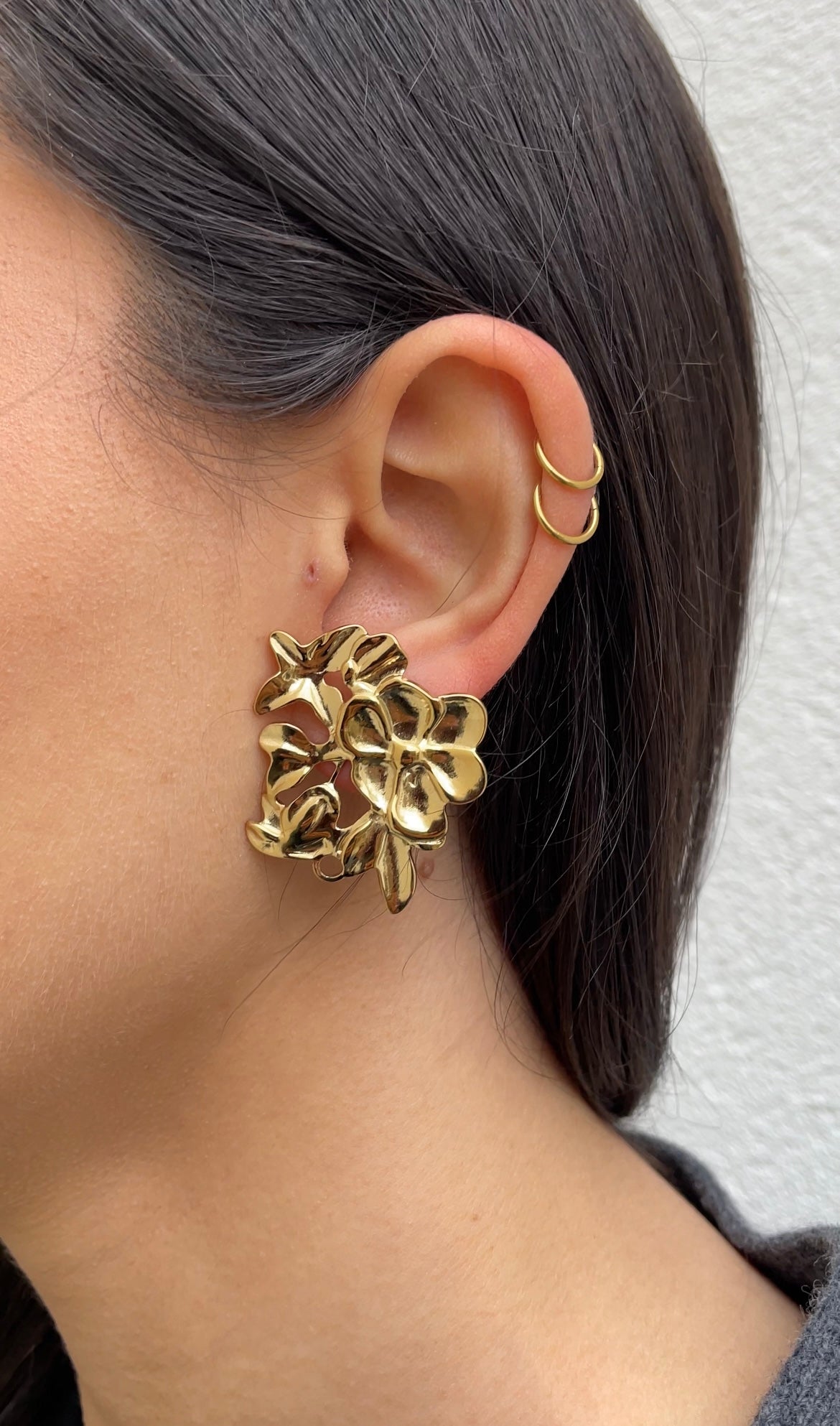 Multi flowers earrings