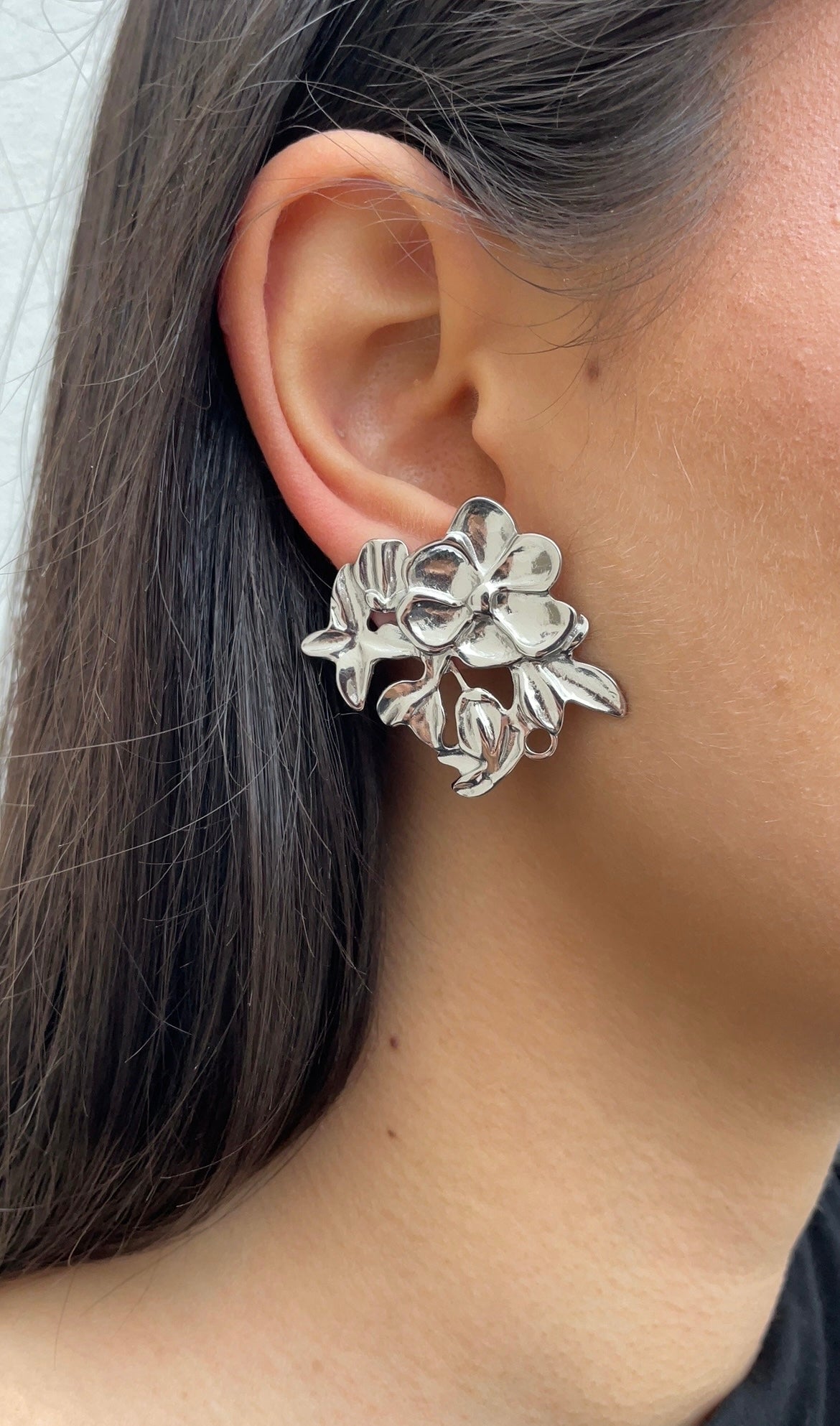 Multi flowers earrings
