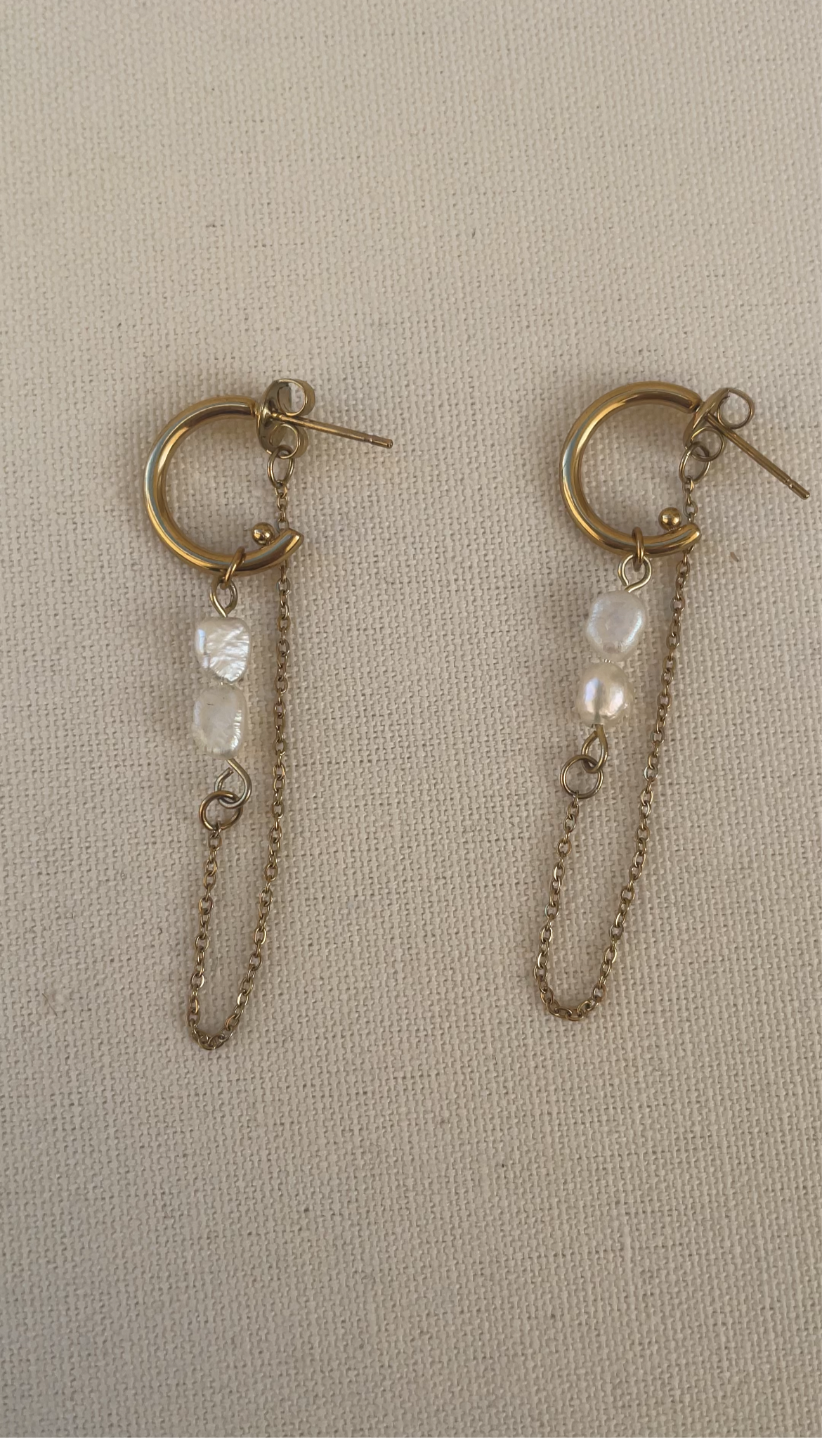 Double Pearl earrings