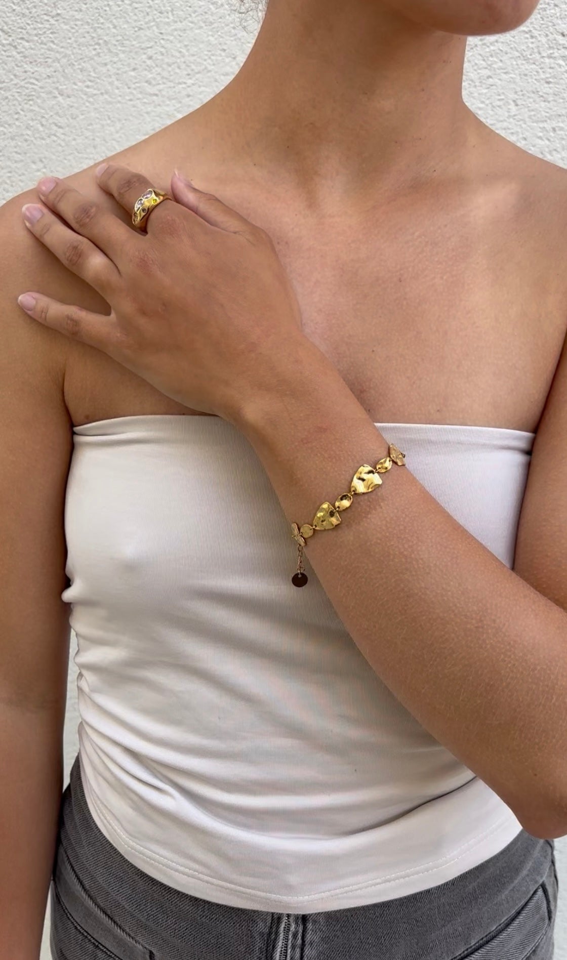 Hammered bracelet