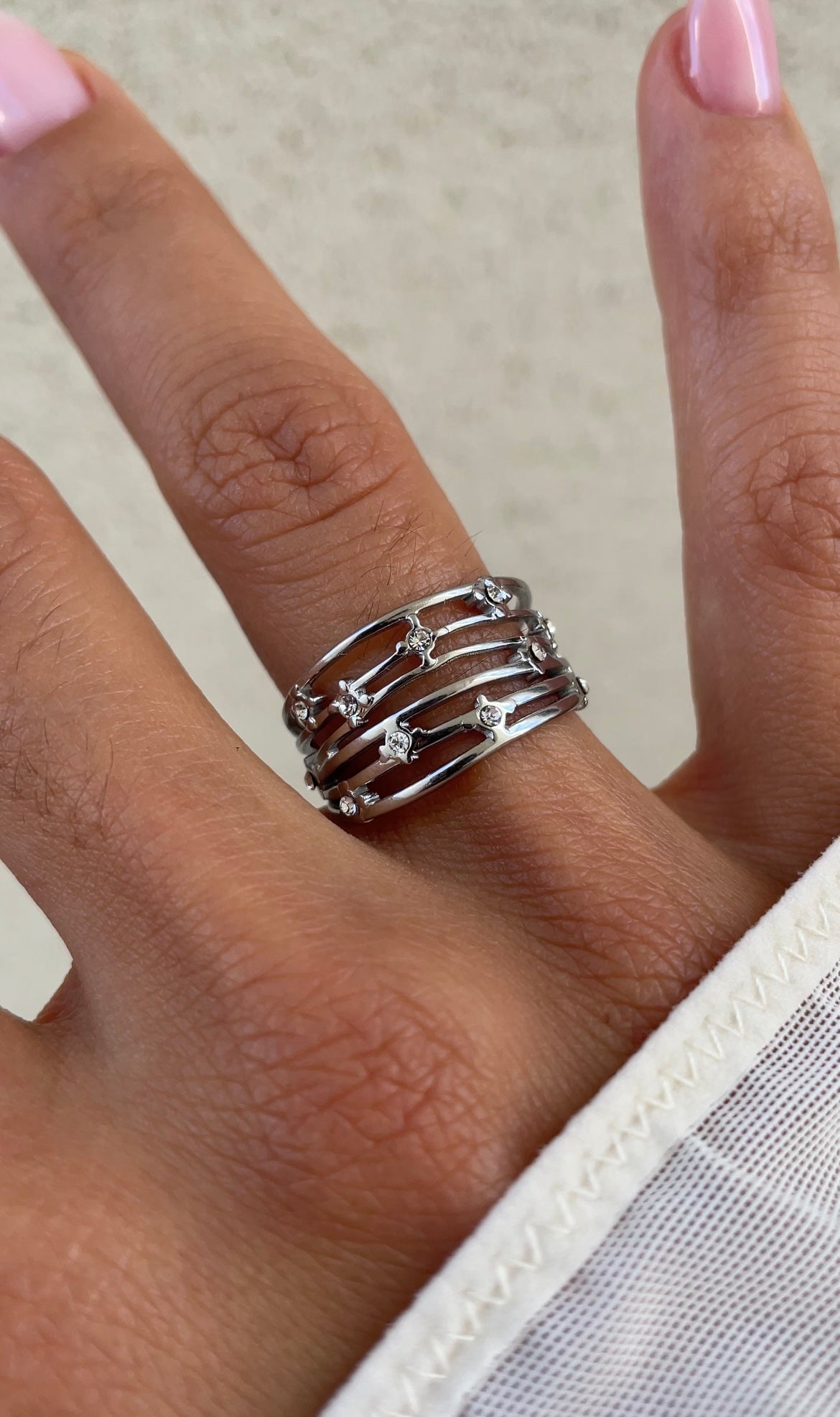 Constellation laced ring