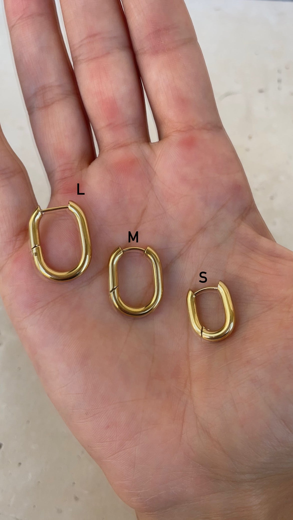Oval earrings