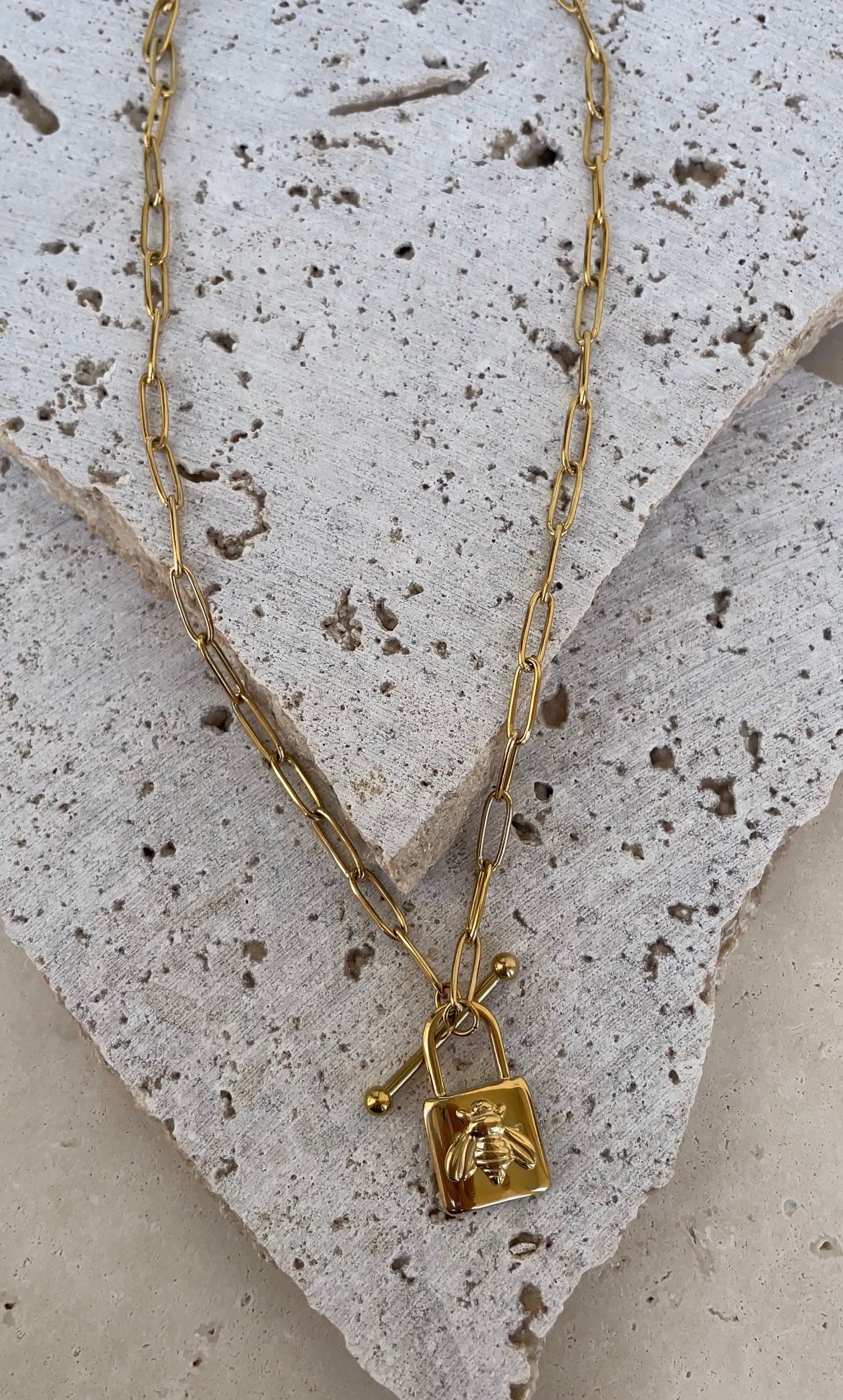 Locked Bee necklace