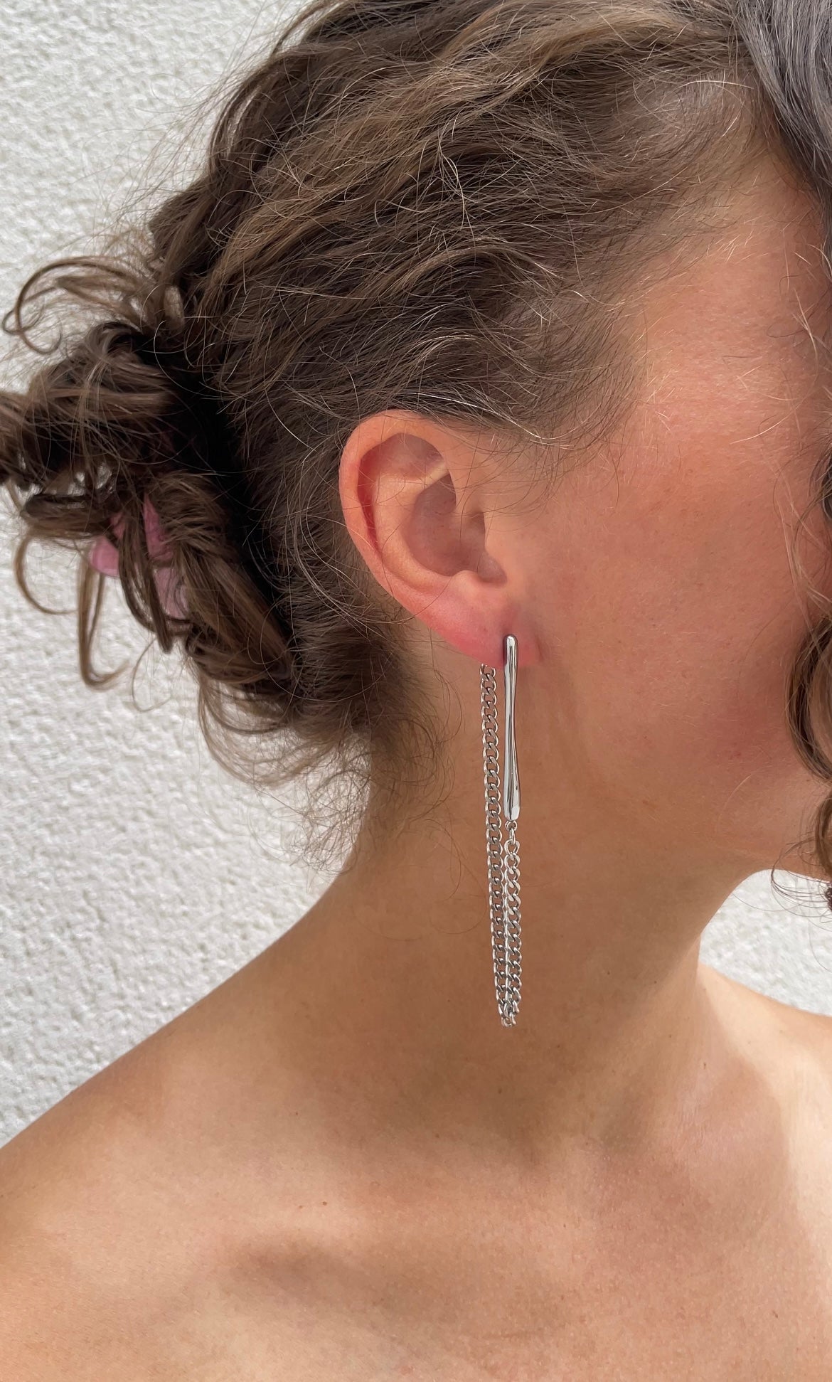 Long chain earrings