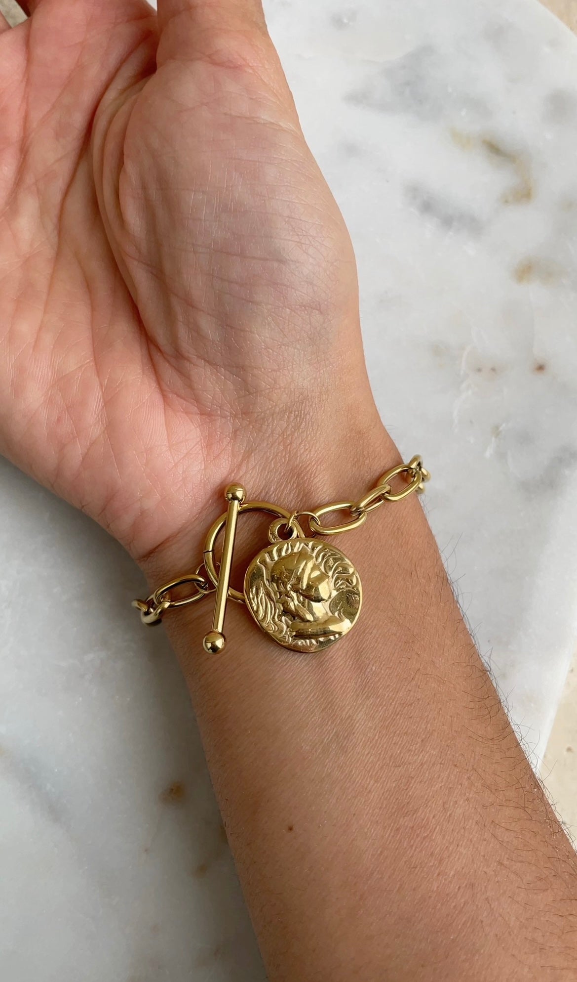 Bold charm bracelet