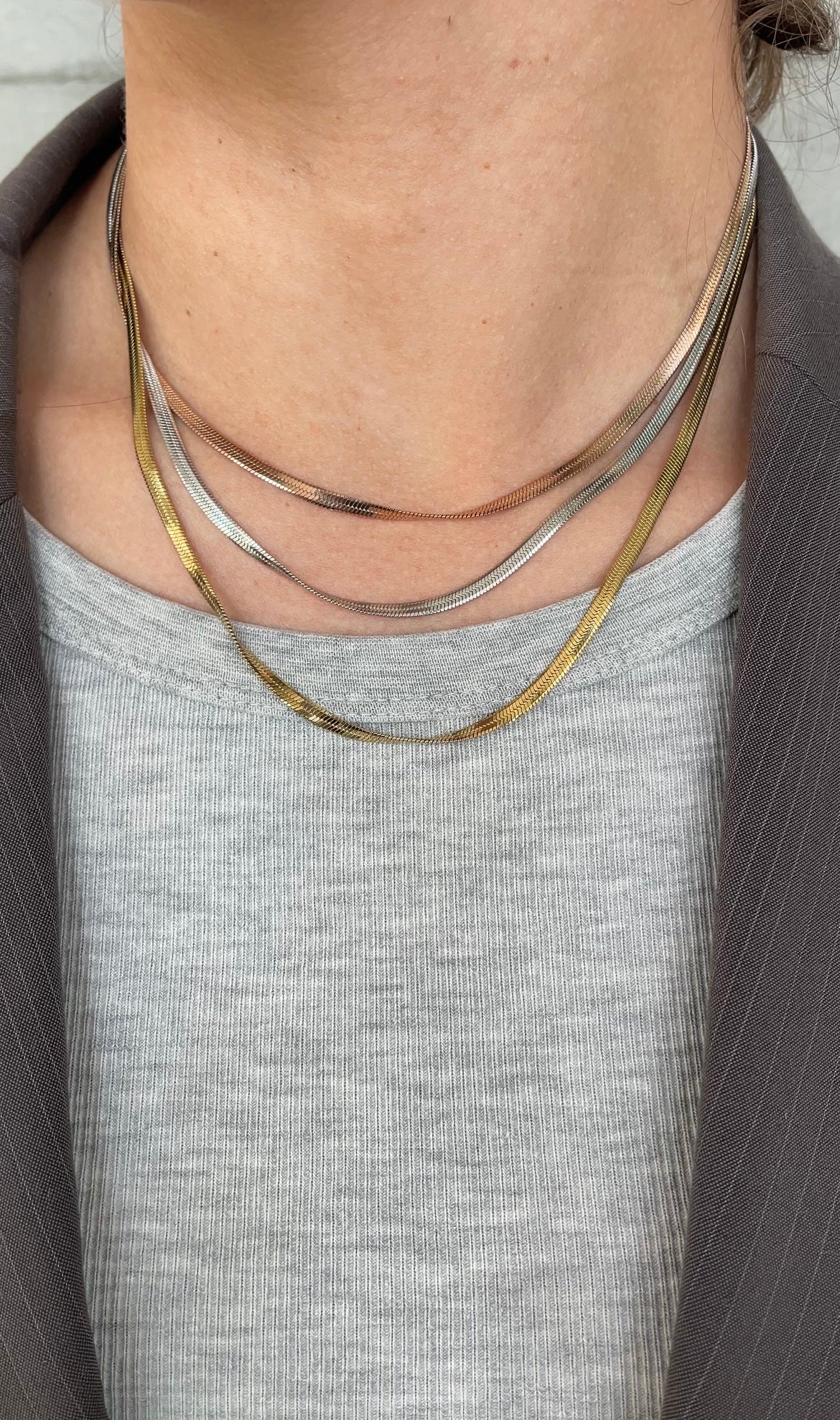 Tricolor necklace