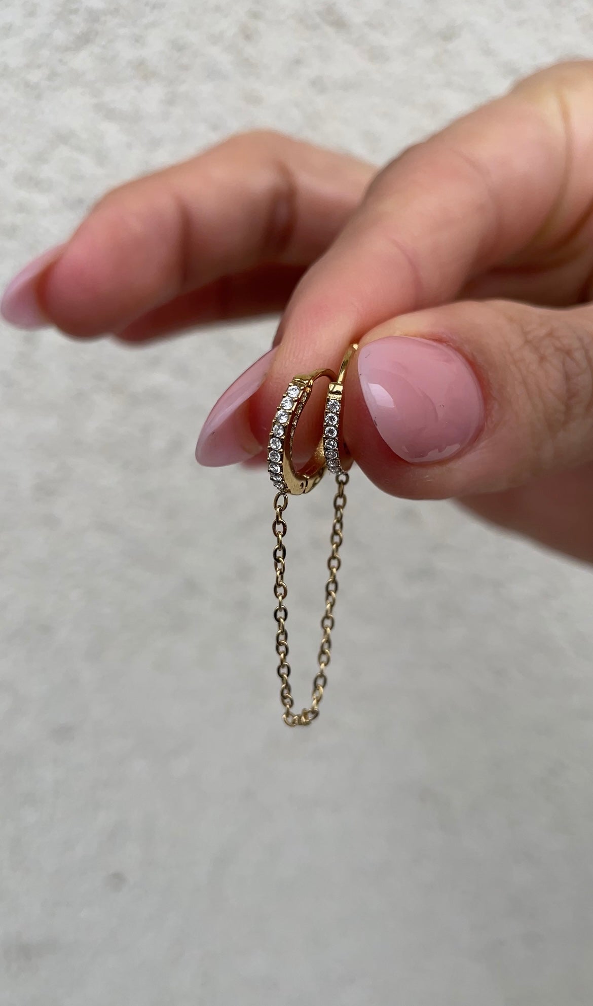 Mono strass earring
