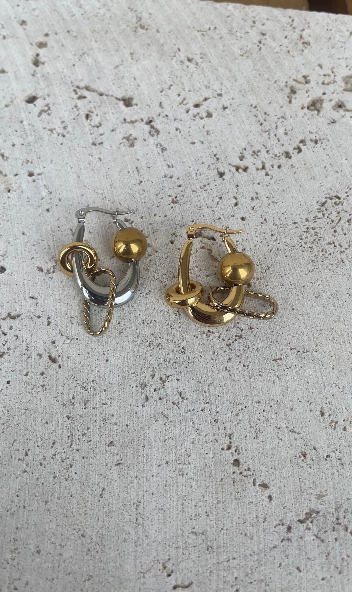 Small galaxy earrings