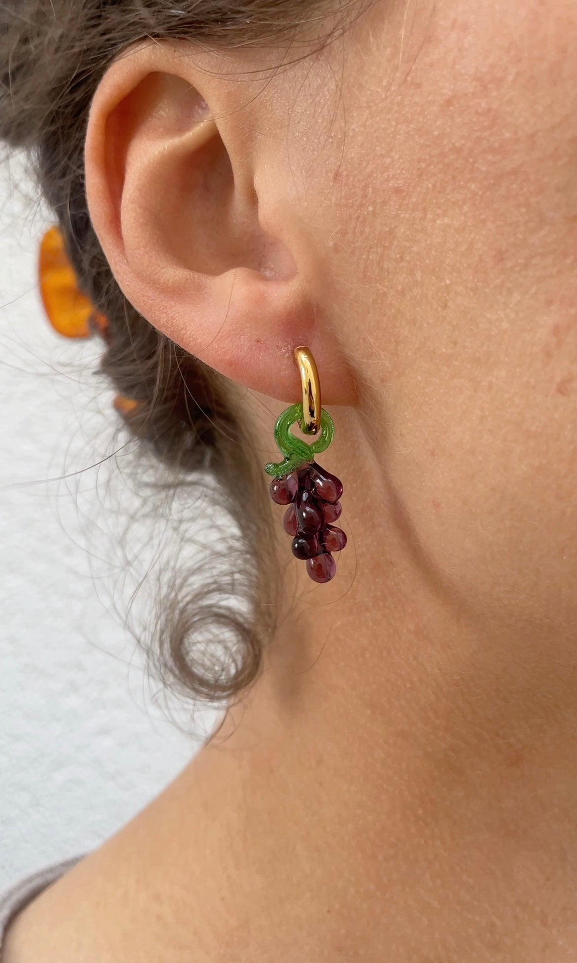 Panier de fruit earrings