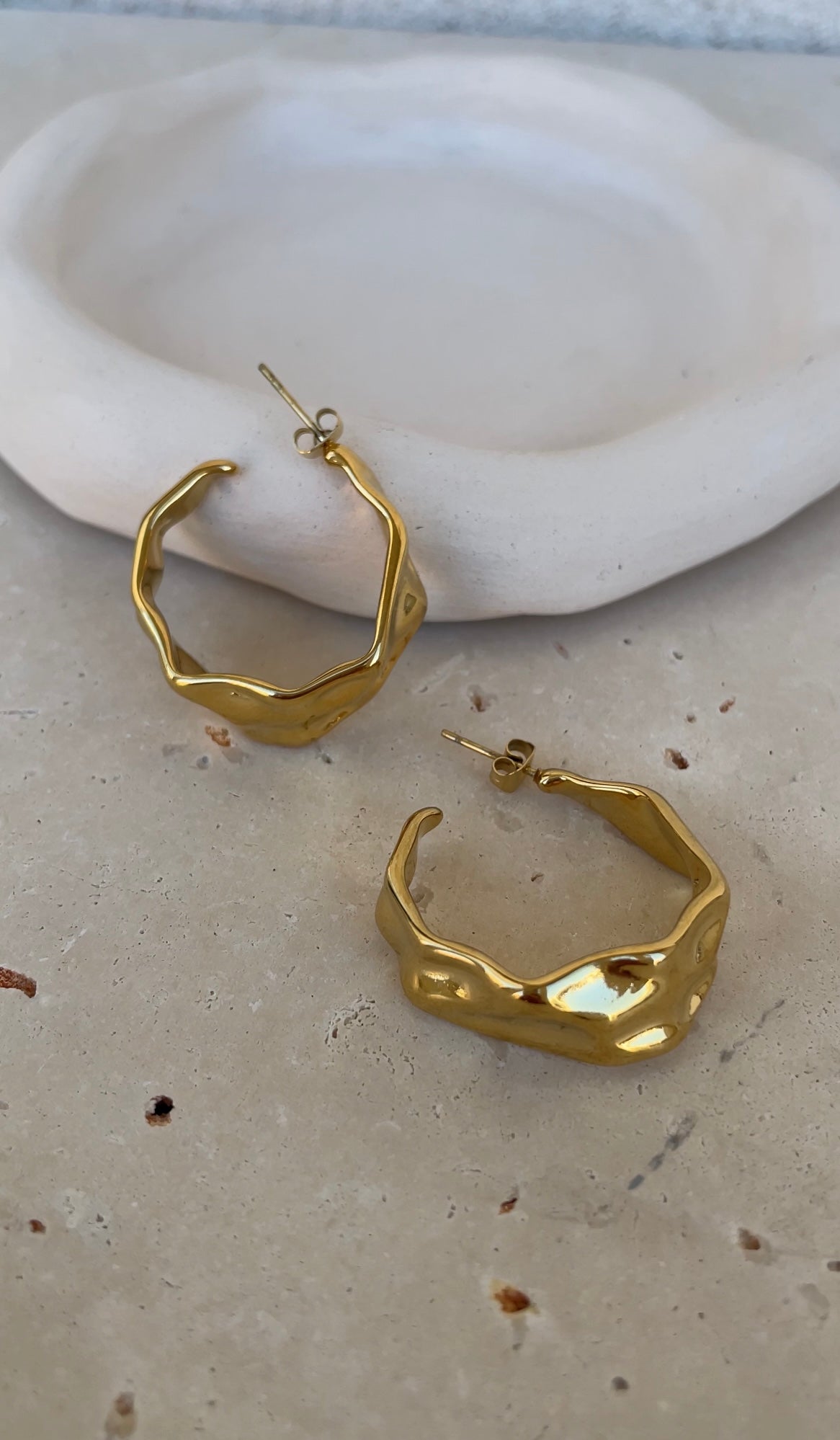 Bold Textured hoops