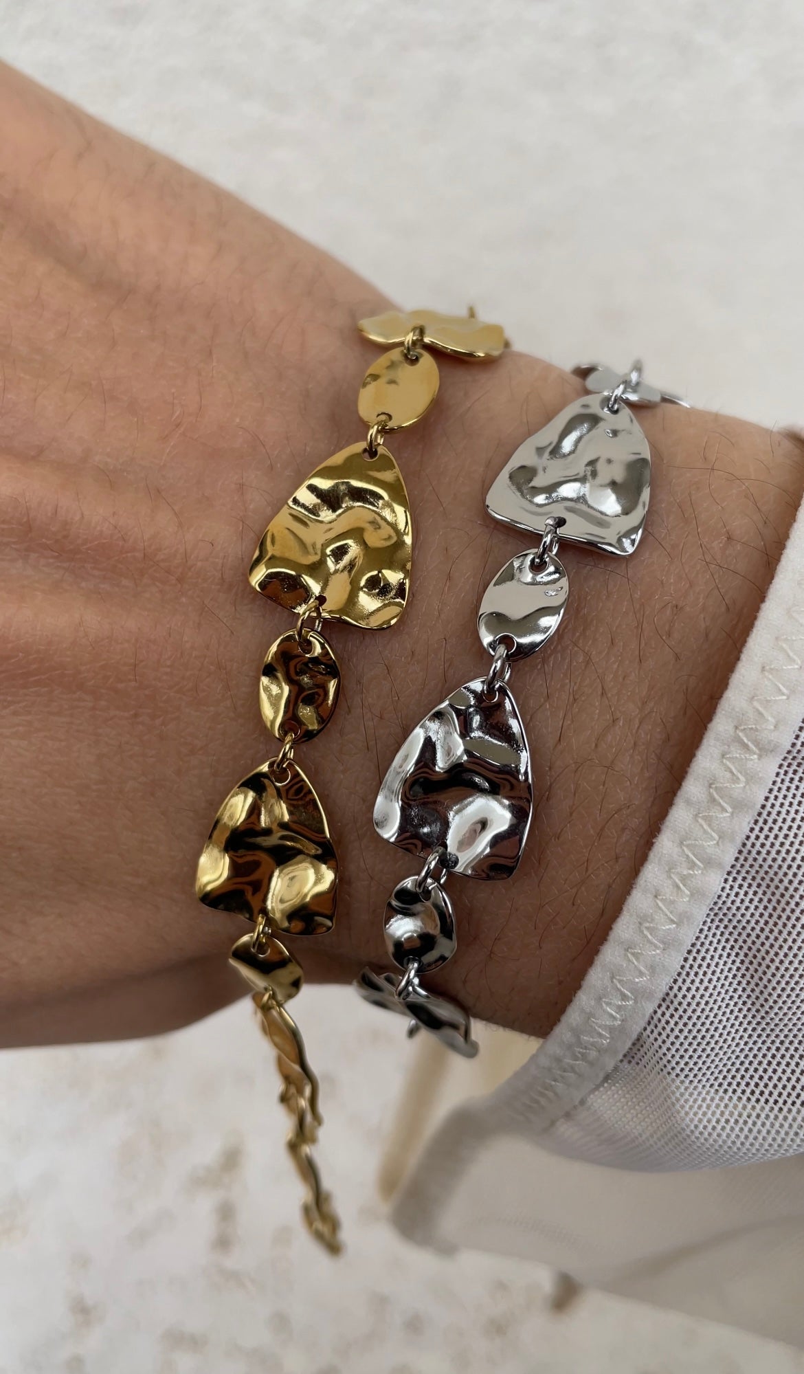 Hammered bracelet