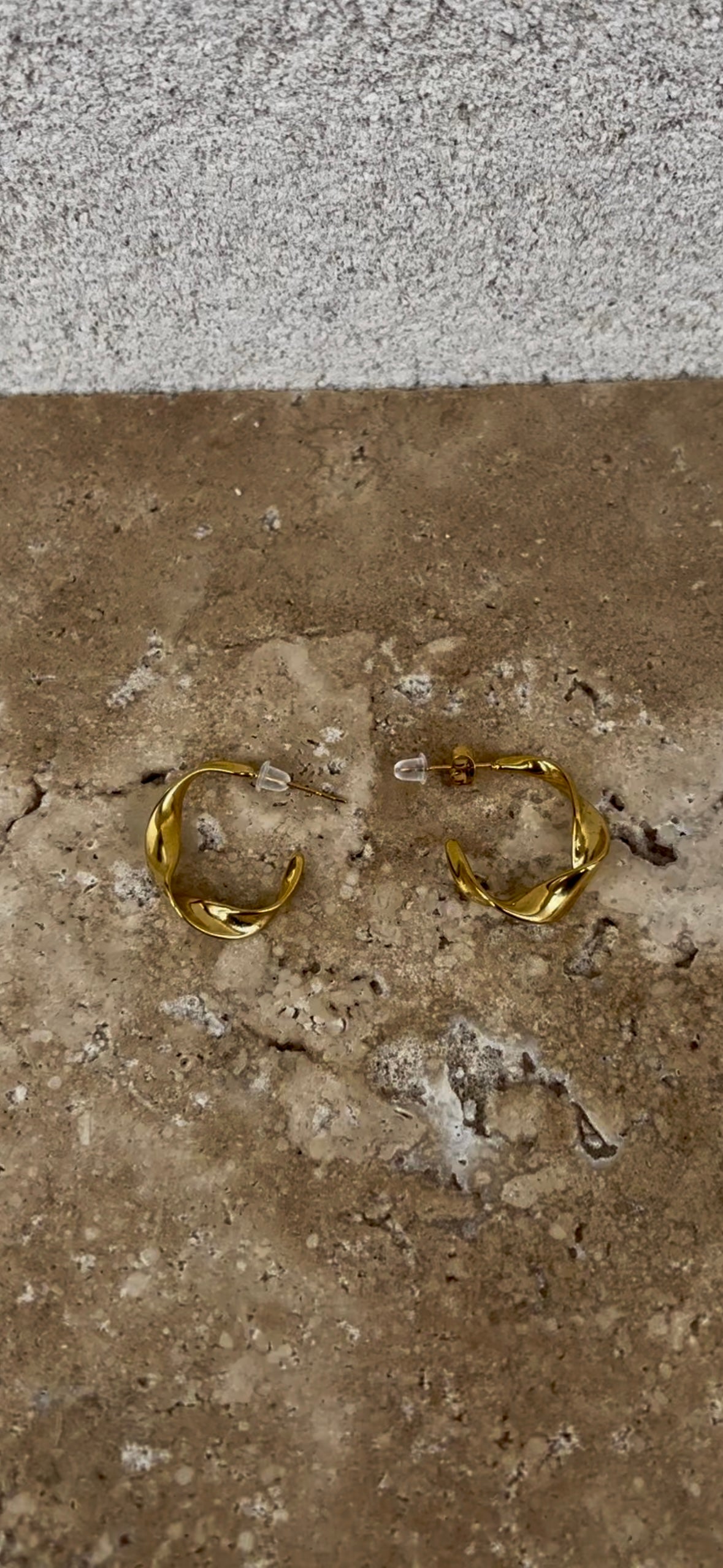 Small torsade earrings