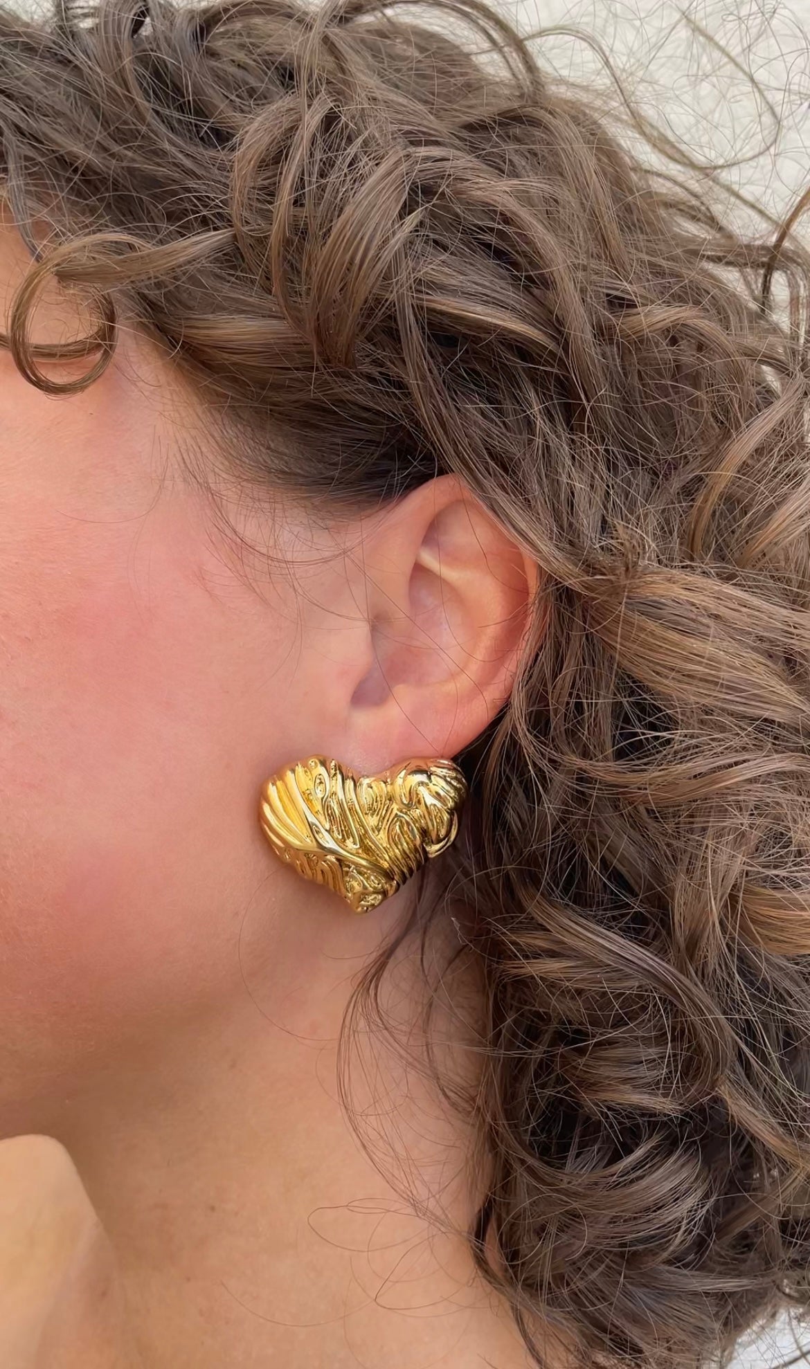 Vintage heart earrings