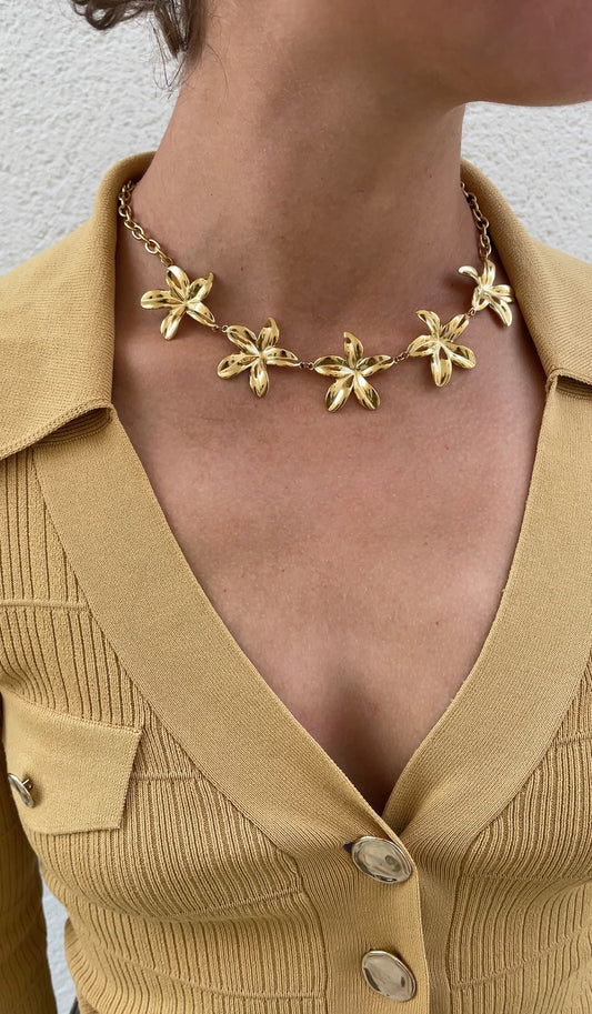 Multi flower necklace