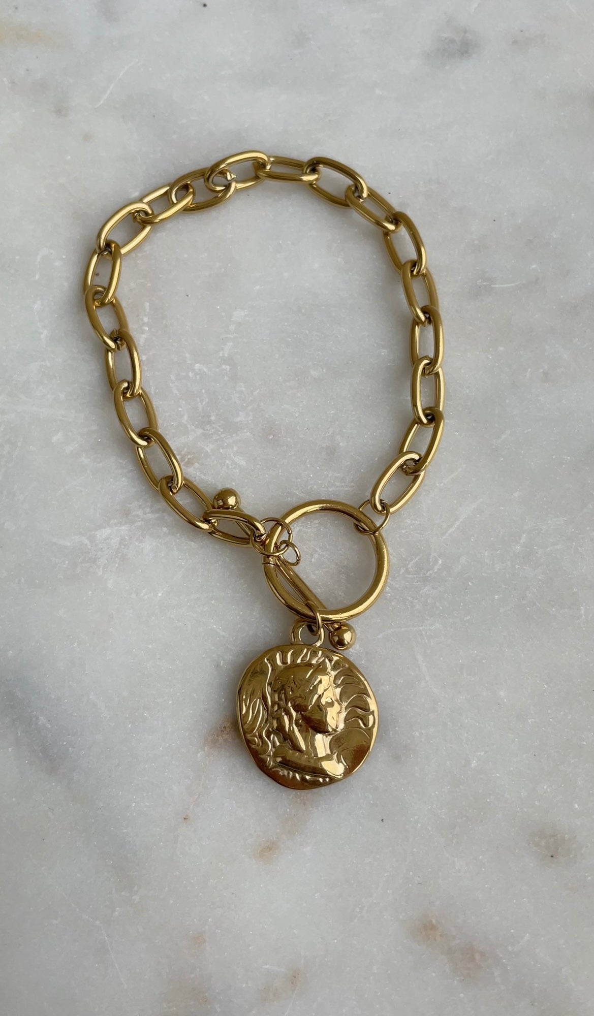 Bold charm bracelet