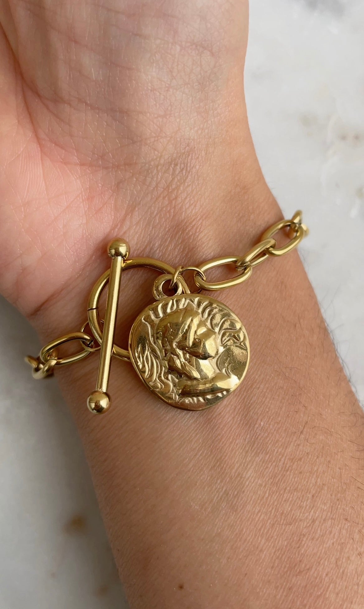 Bold charm bracelet