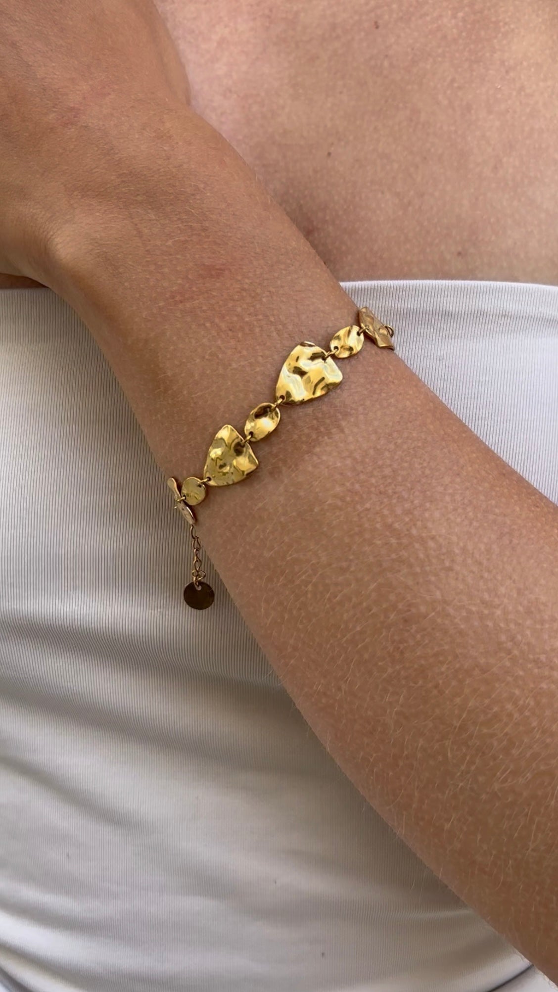 Hammered bracelet