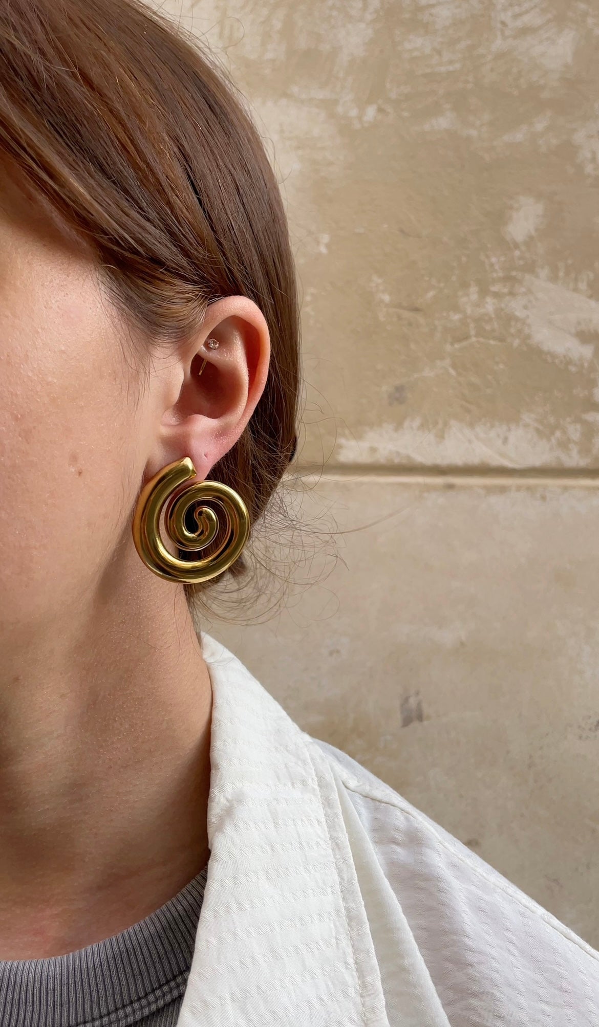 Spiral earrings