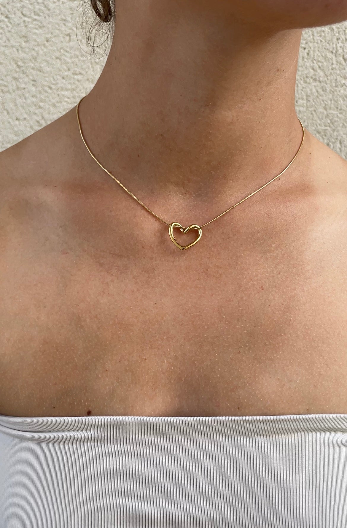 Embrace heart necklace