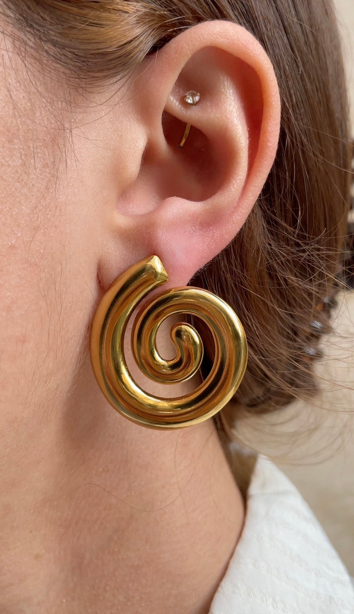 Spiral earrings